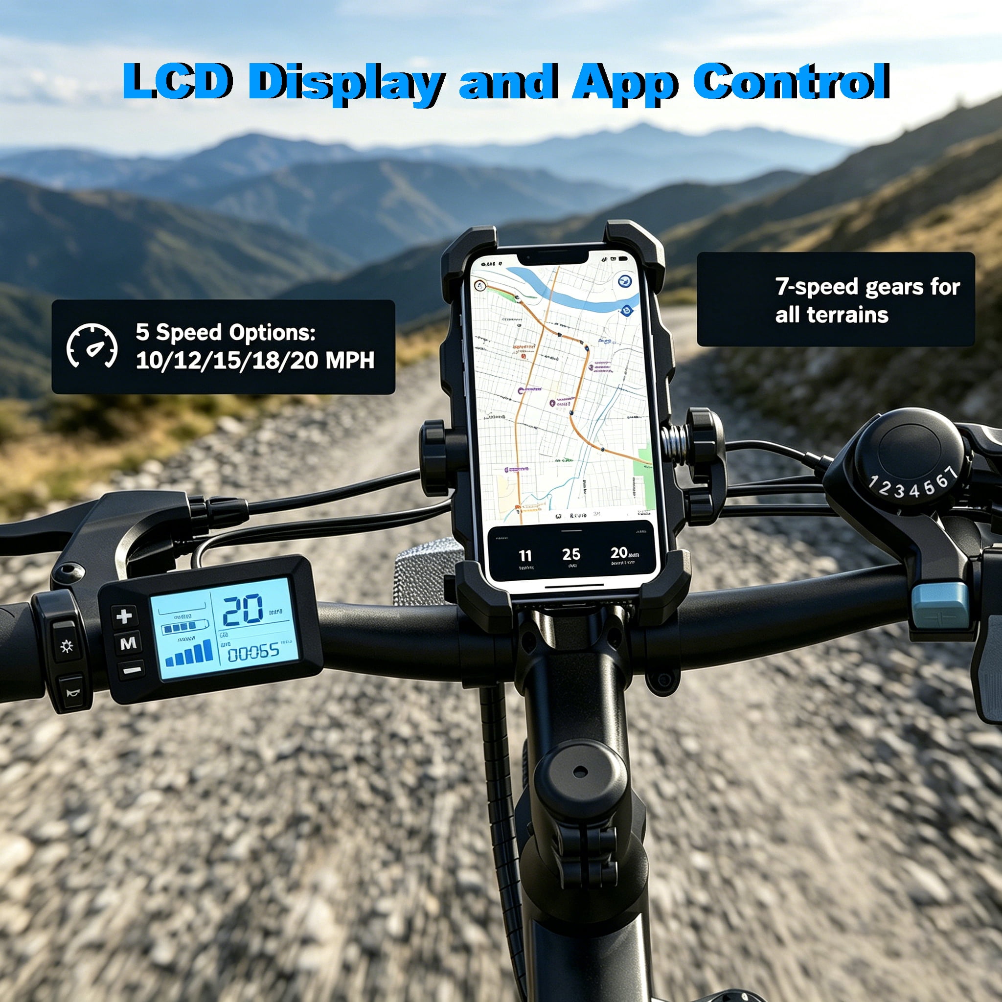 isinwin Electric Mountain Bike for Adults, 26 in E-Bike with Shimano 7-Speed Gears, 750W Peak Motor, 36V Battery (Black, 26 in) ve91o