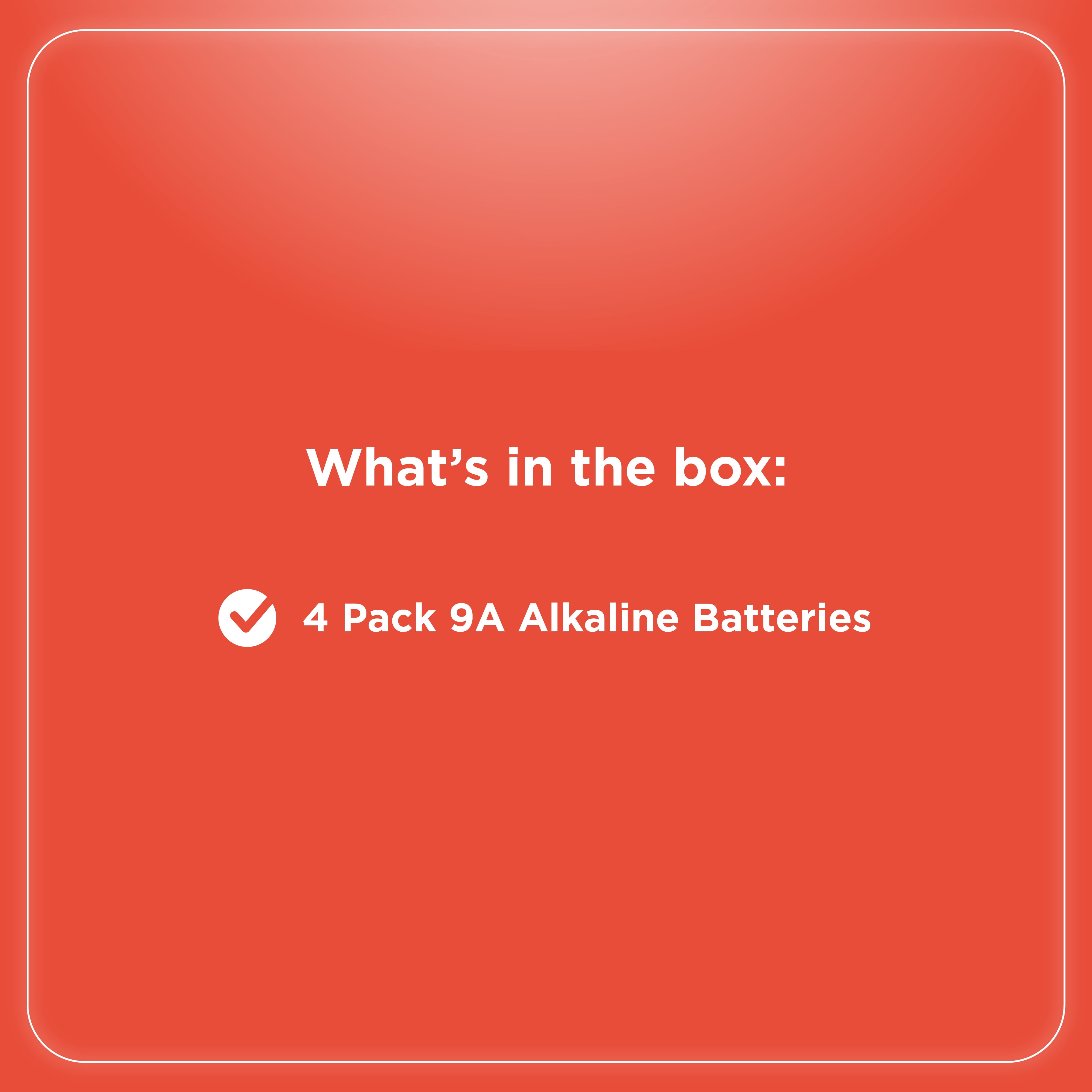 RadioShack 9V Alkaline Battery (Long-Lasting Power, 4-Pack) ia2eu