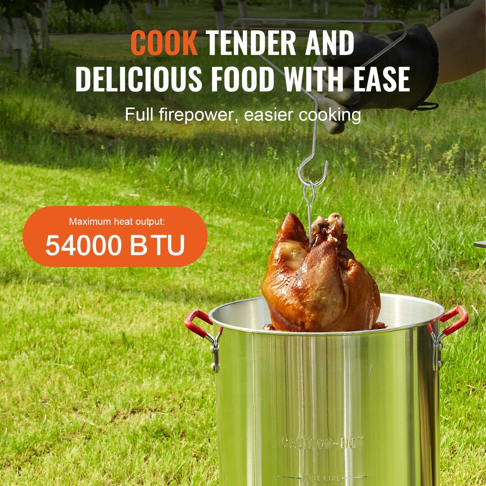 Masterbuilt 30QT Aluminum Turkey Deep Fryer Kit with High-Pressure Burner (30 qt, Silver) r0yli