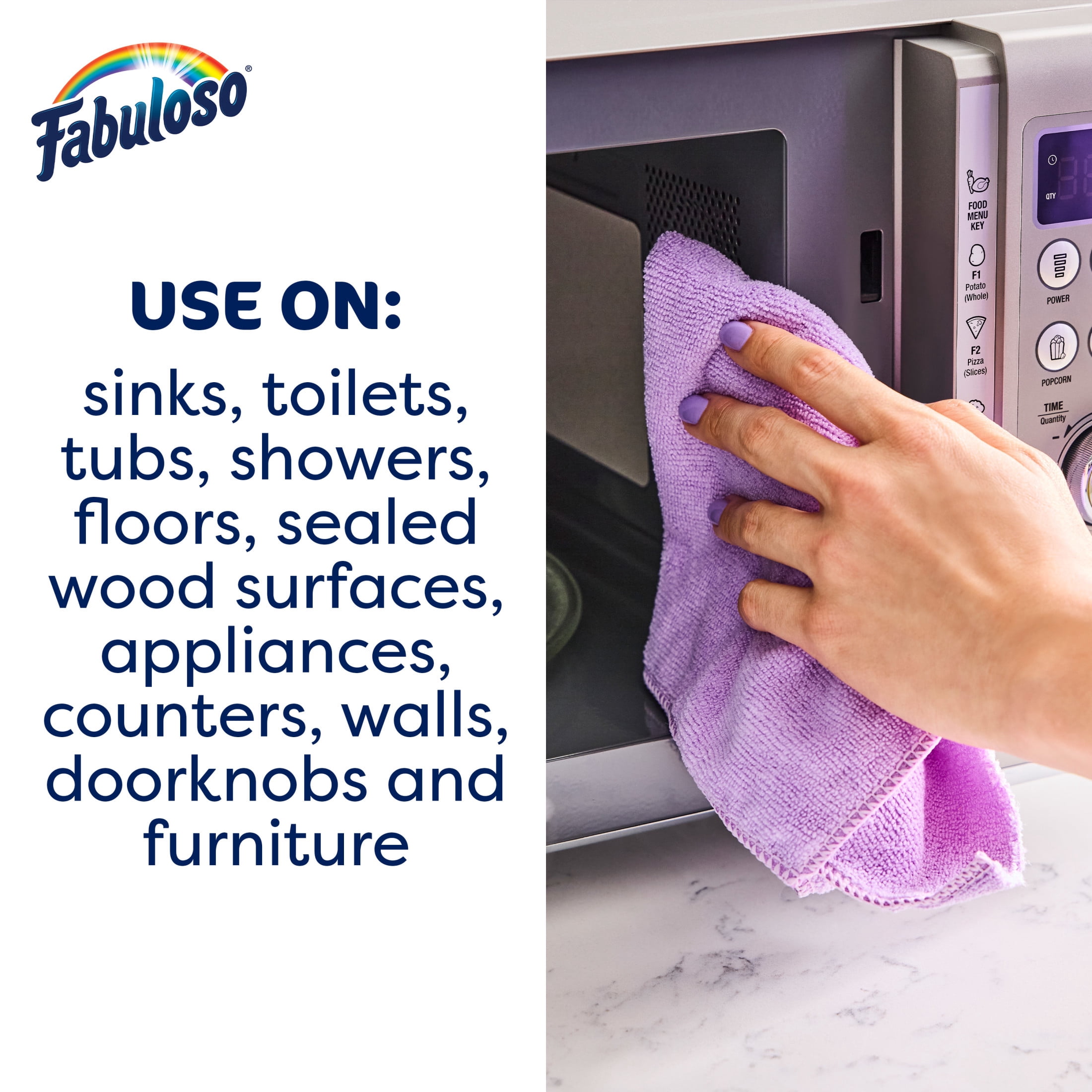 Fabuloso 2X Multi-Purpose Cleaner, Bleach Alternative, Spring Fresh Scent (56 fl oz) e3e2l