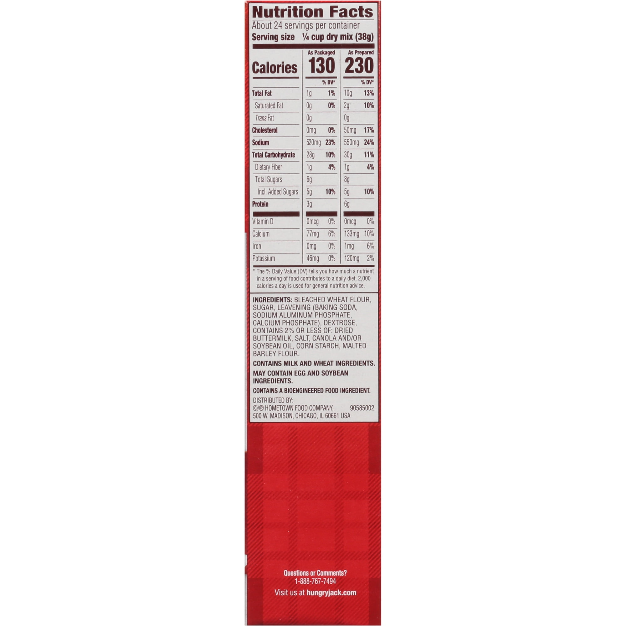 Hungry Jack Buttermilk Pancake and Waffle Mix (32 oz) wiu00