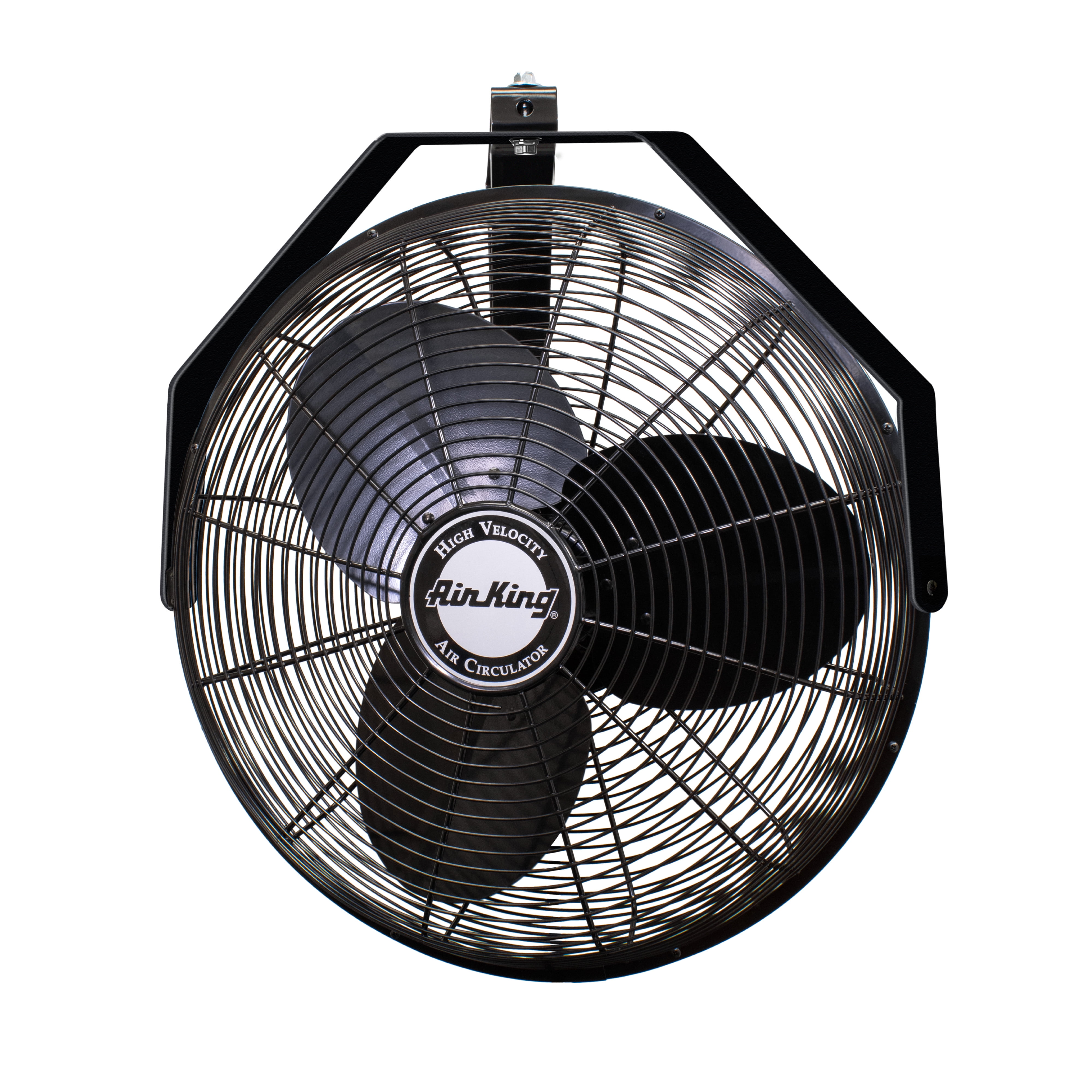 Air King 18 in Industrial Grade High Velocity Wall Mount Fan (Black, 18 in) lor7c