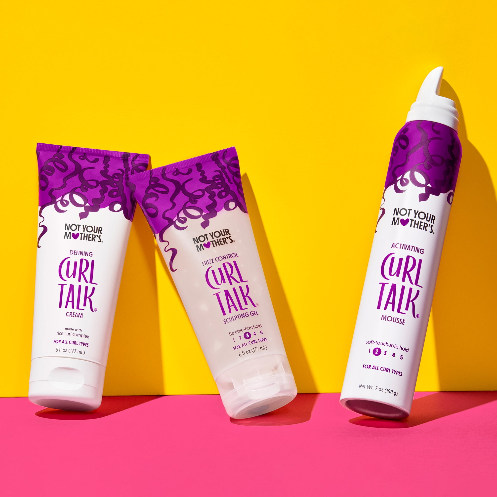 Not Your Mother's Curl Talk Frizz Control Sculpting Hair Gel, Flexible-Firm Hold (6 fl oz) 8m4rt