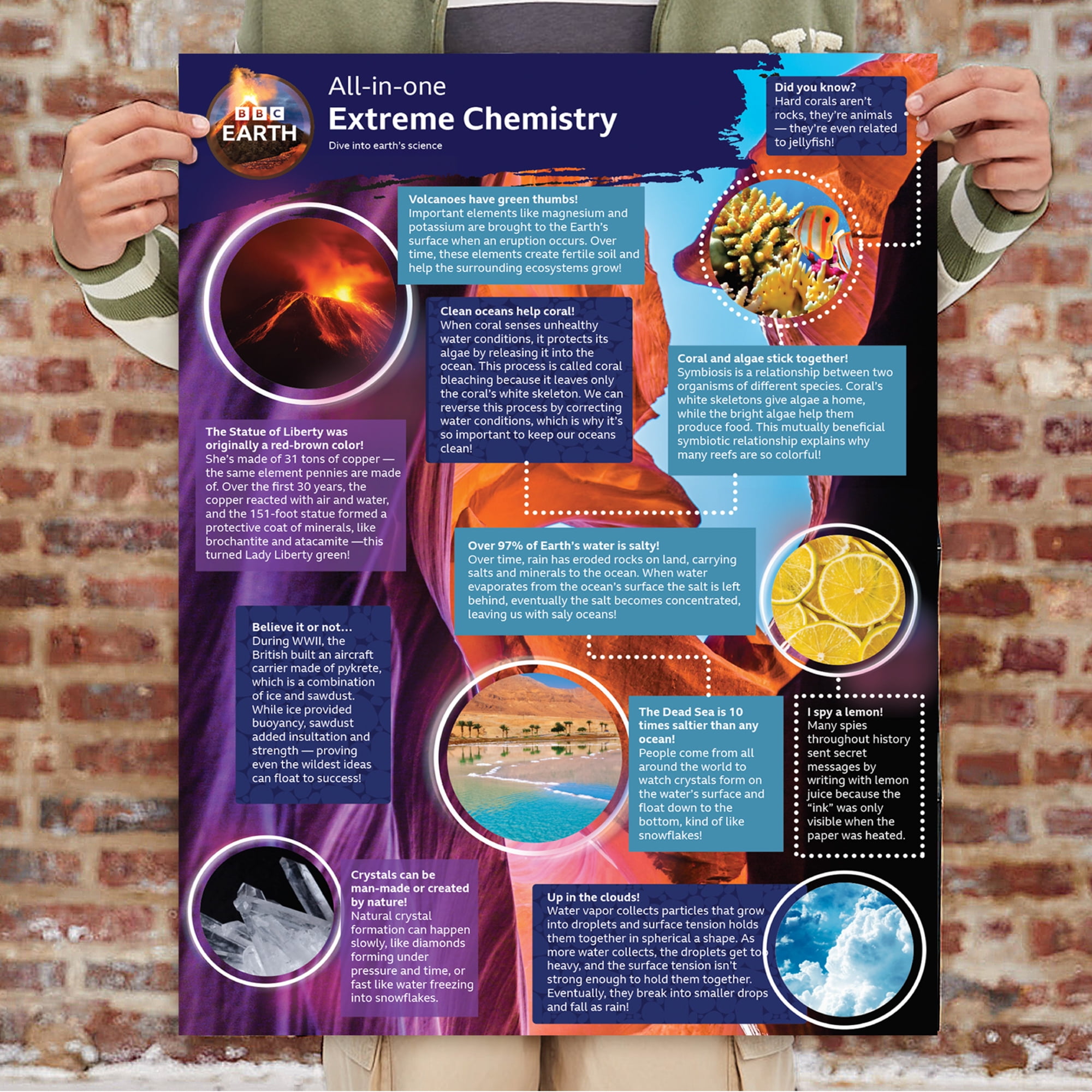 BBC Earth Extreme Chemistry Set, STEM Science Experiment Kit for Kids (1 Kit) zv50n