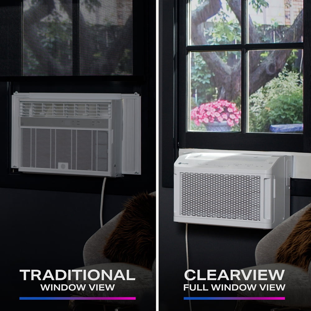 GE Appliances Window Air Conditioner with Inverter Technology and Smart Control (White, 10300 BTU) unuya