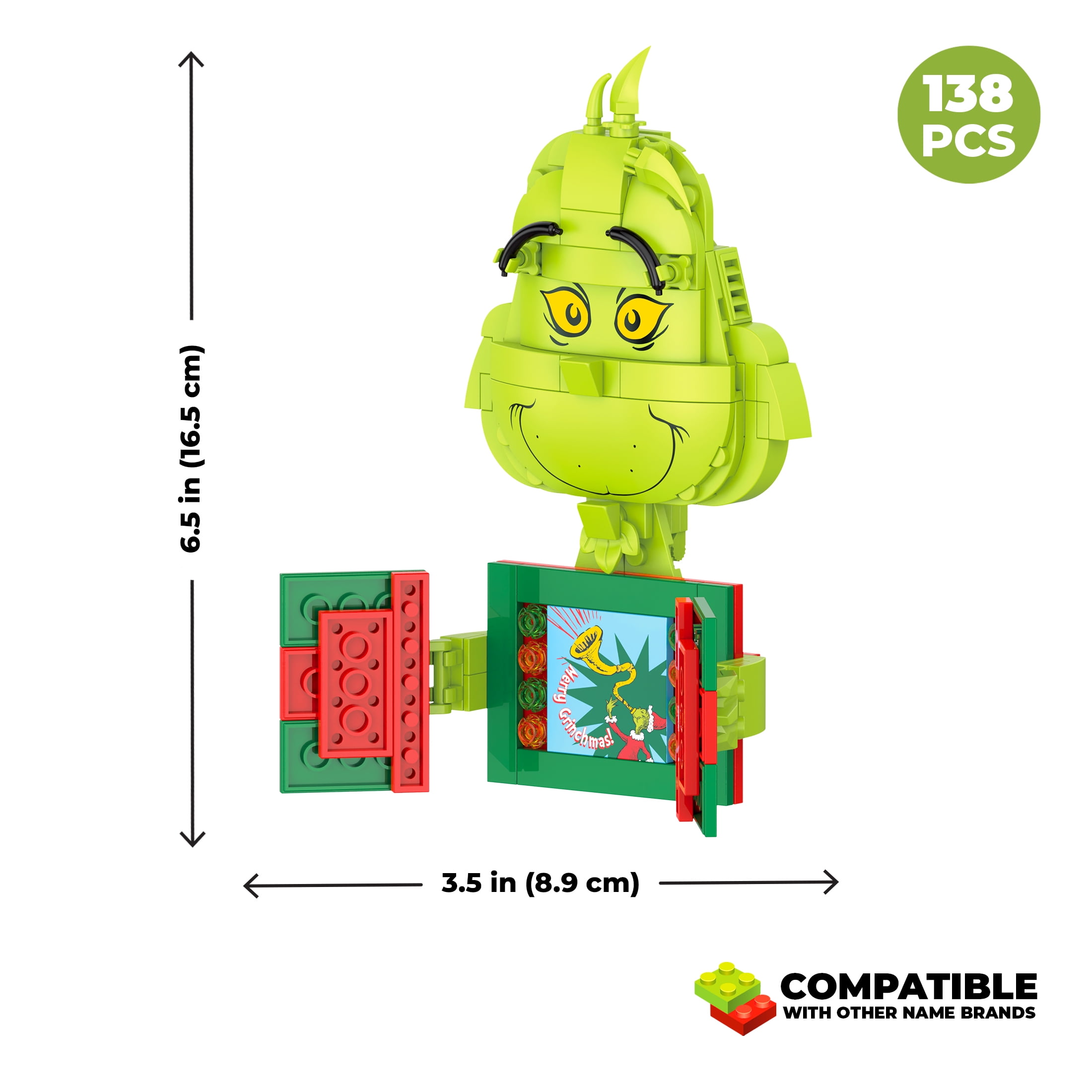 Brickcraft The Grinch Story Time Decoration Building Kit (Holiday Collectible, 138-Piece Set) 8ixmy