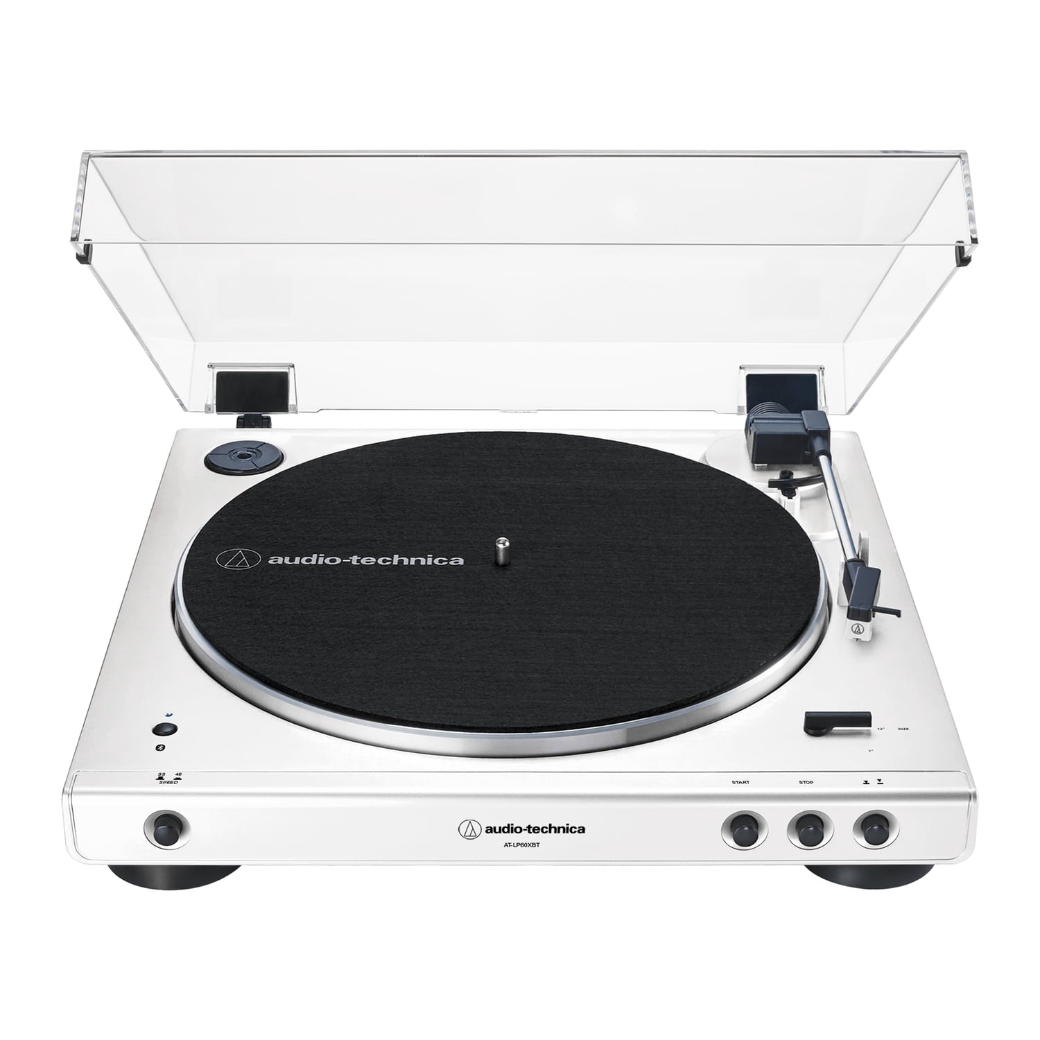 Audio-Technica Fully Automatic Bluetooth Belt-Drive Turntable (White, 33-1/3 and 45 RPM) uy00f