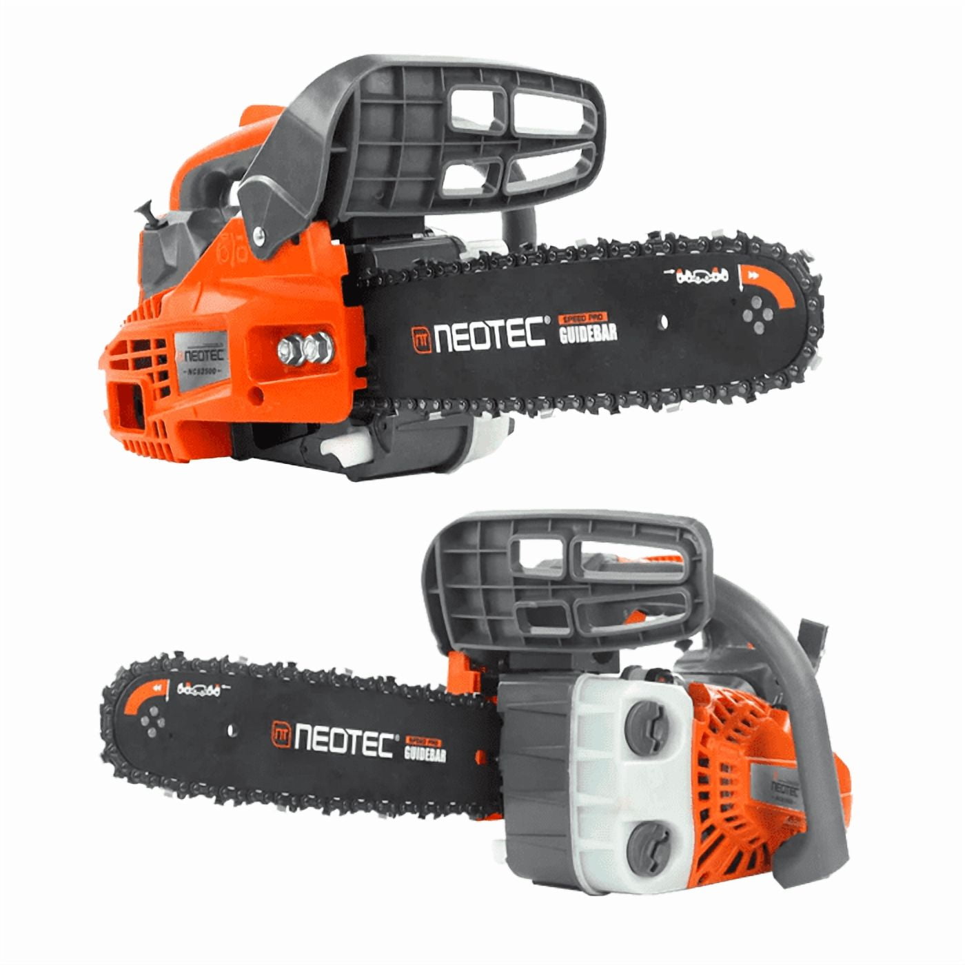 Neotec 25.4cc Gas Powered Top Handle Chainsaw for Tree Pruning and Wood Cutting (Grey, 12 in) 08fsn