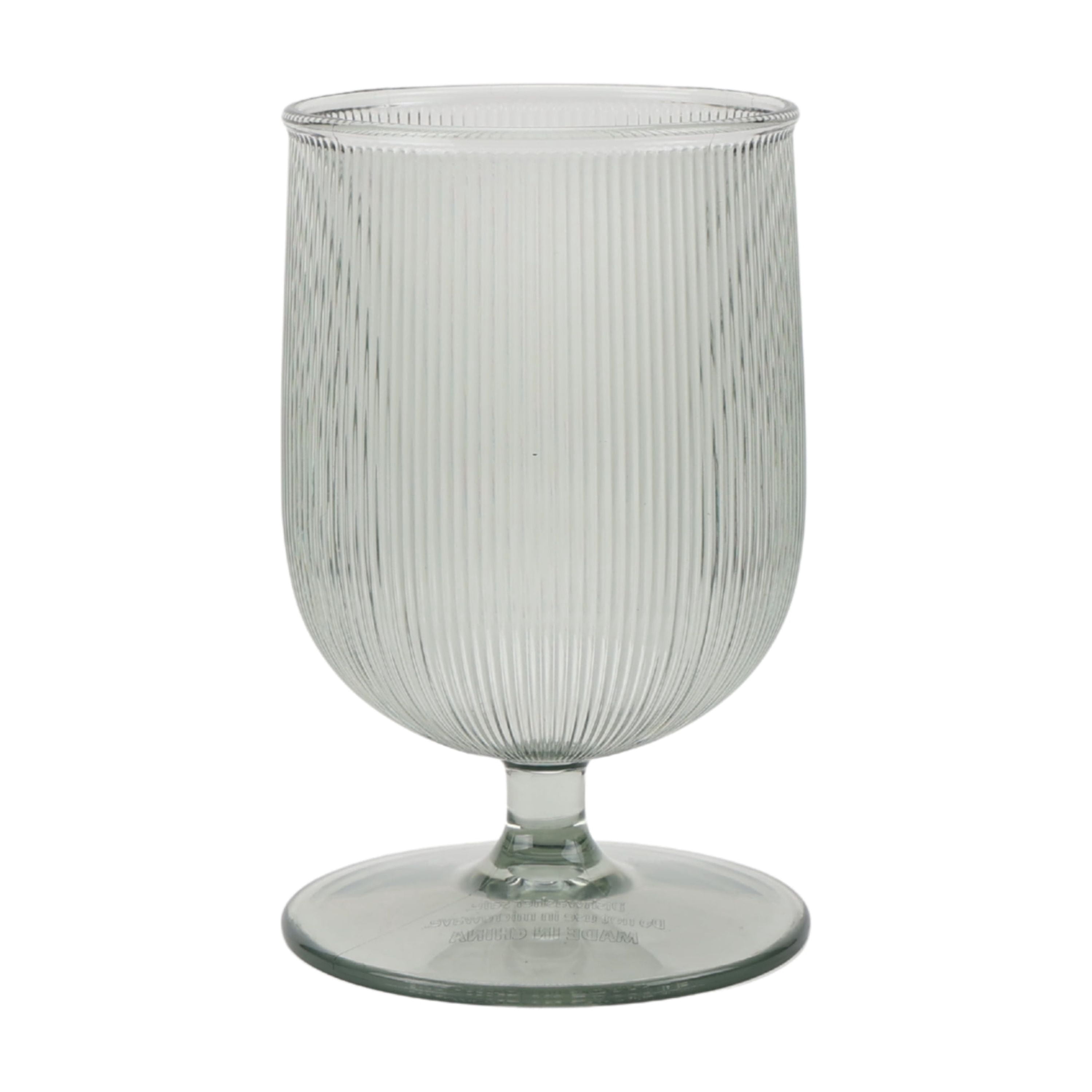 Better Homes & Gardens Ribbed Tritan Goblet, Durable Everyday Drinkware (Green, 12 fl oz) pm1nx