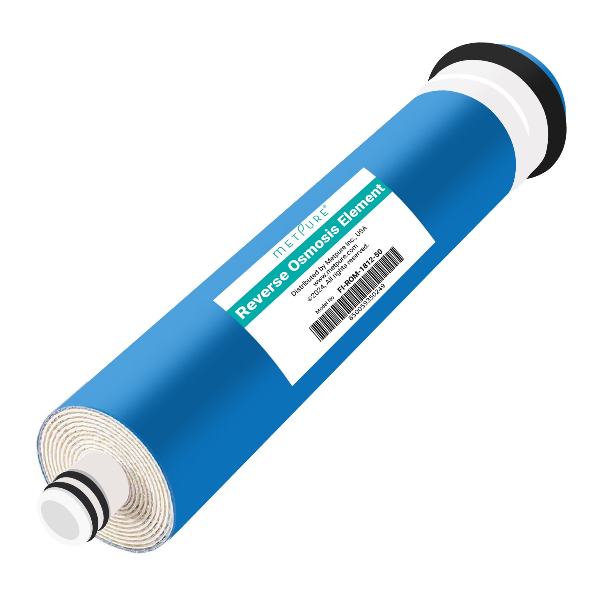 Metpure Reverse Osmosis Membrane Filter 50 GPD High-Efficiency Replacement (11.75 in x 1.75 in) ejs63