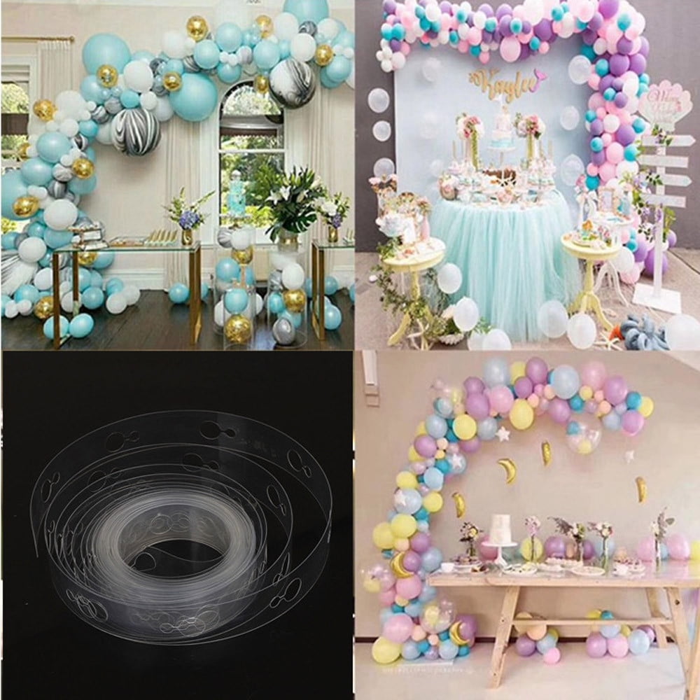 Holloyiver Balloon Arch Strip Kit for Garland Decoration (Clear, 16.4 ft) et2gi