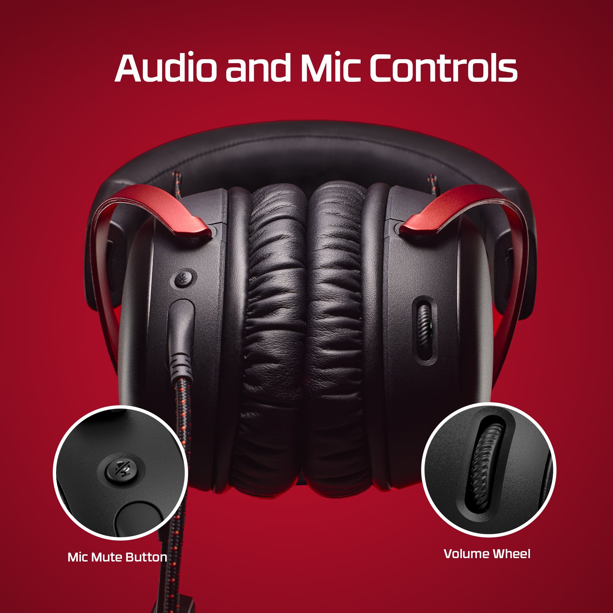 HyperX Cloud III Wired Gaming Headset, Immersive DTS Spatial Audio, Memory Foam Comfort, Multi-Platform Compatibility (Black/Red, 1 Unit) p92uh
