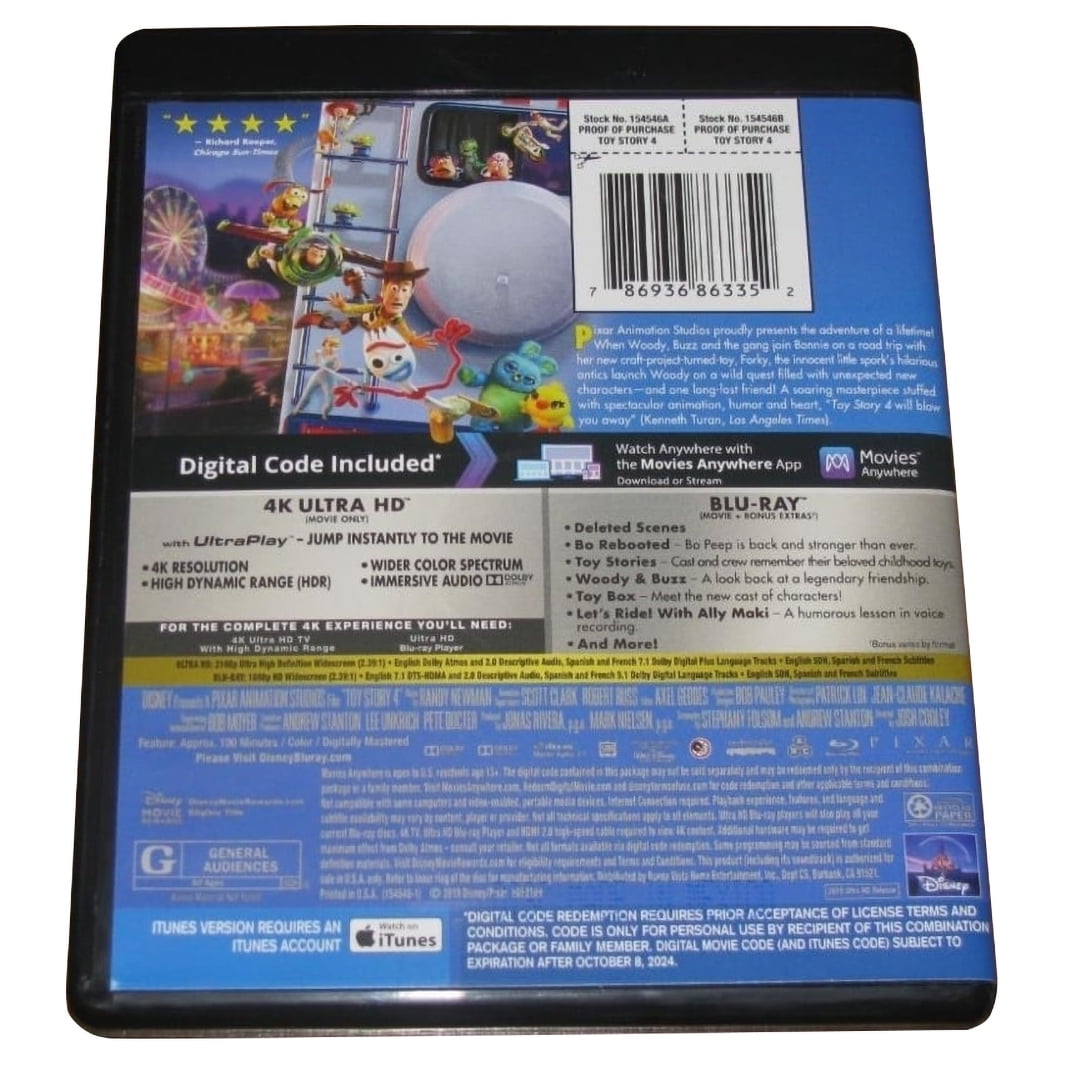 Disney Toy Story 4 (4K Ultra HD + Blu-ray Combo Pack) amwap