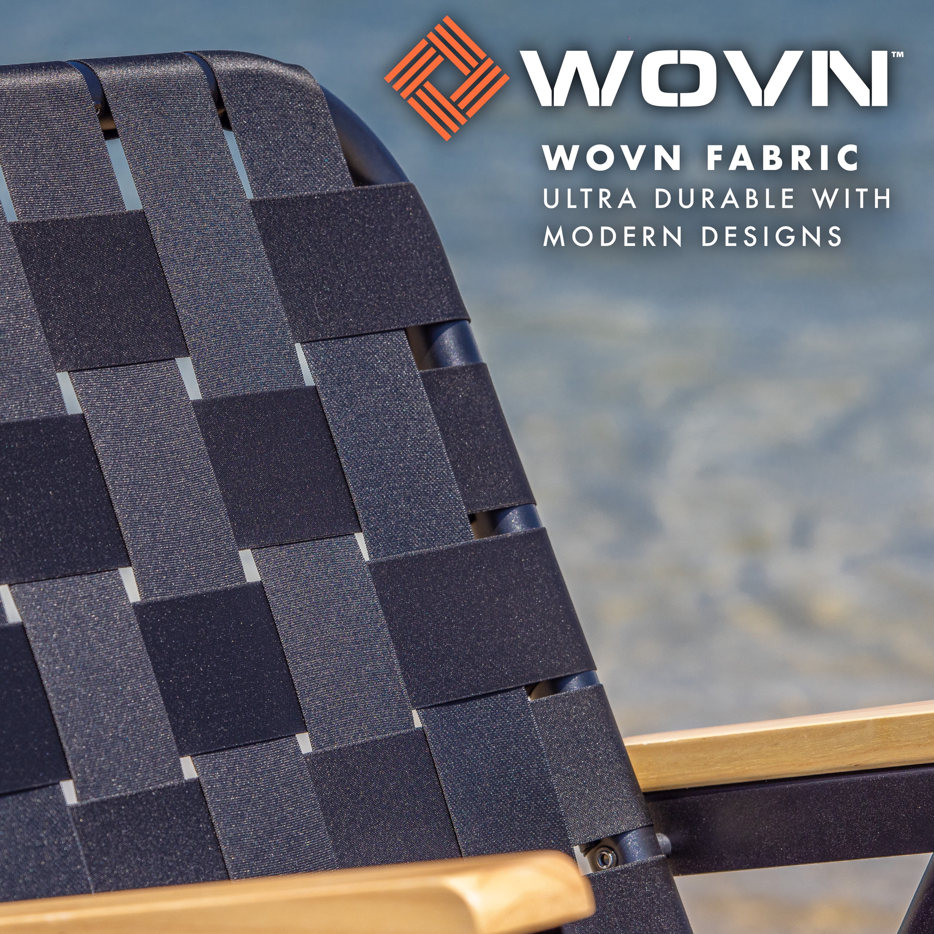 GoSports WOVN Beach Backpack Chair, Premium Folding Camping Chair with Hardwood Armrests (Black, 16 in Seat Height) ioncb