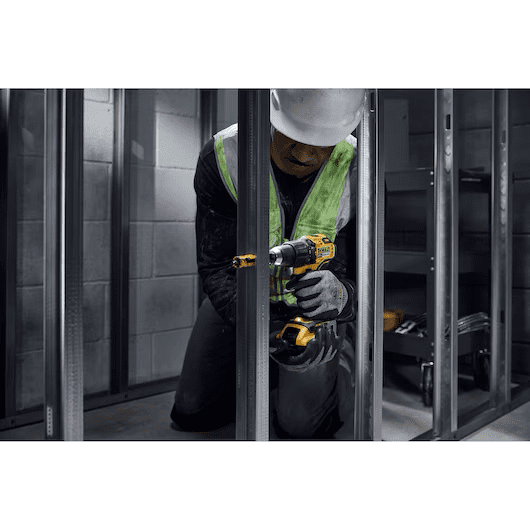 DEWALT 20V MAX Brushless Cordless 1/2-inch Hammer Drill Kit (Yellow, 1 Kit) jc38f
