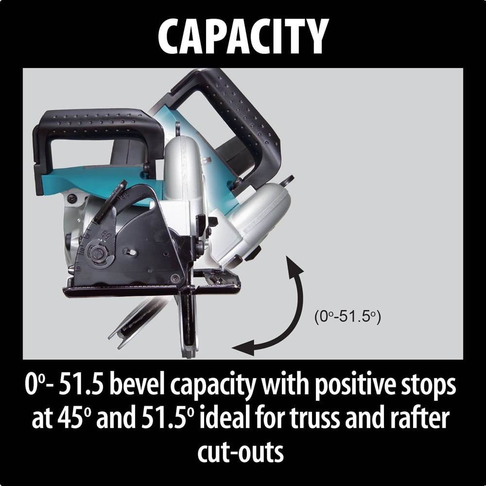 Makita 5477NB 15 Amp Hypoid Circular Saw with 7-1/4 in Framing Blade (14.3 lb) vdkya
