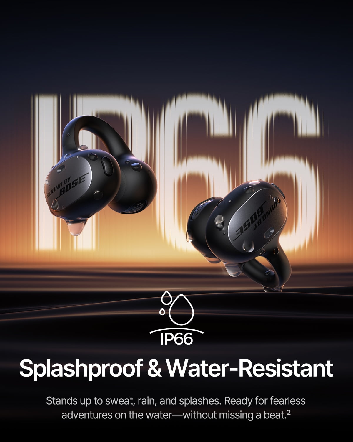 Baseus Inspire XC1 Open-Ear Clip Earbuds, Wireless Bluetooth Headphones with Dolby Audio, IP66 Waterproof for Workouts (Black) 0y3f0