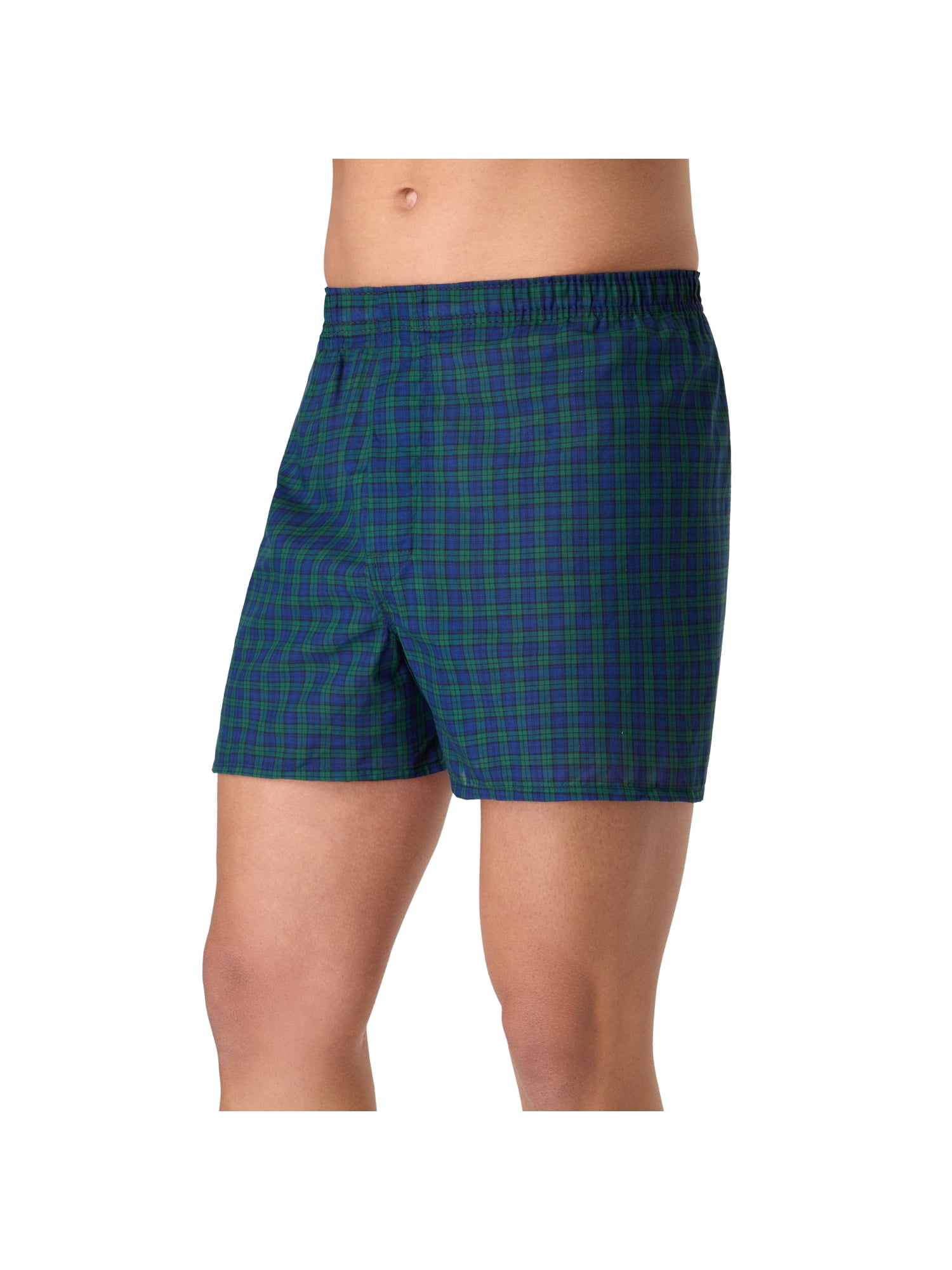 Hanes Men's Woven Boxers Moisture-Wicking Tagless Underwear (Beige, 3 Pack) 7is41
