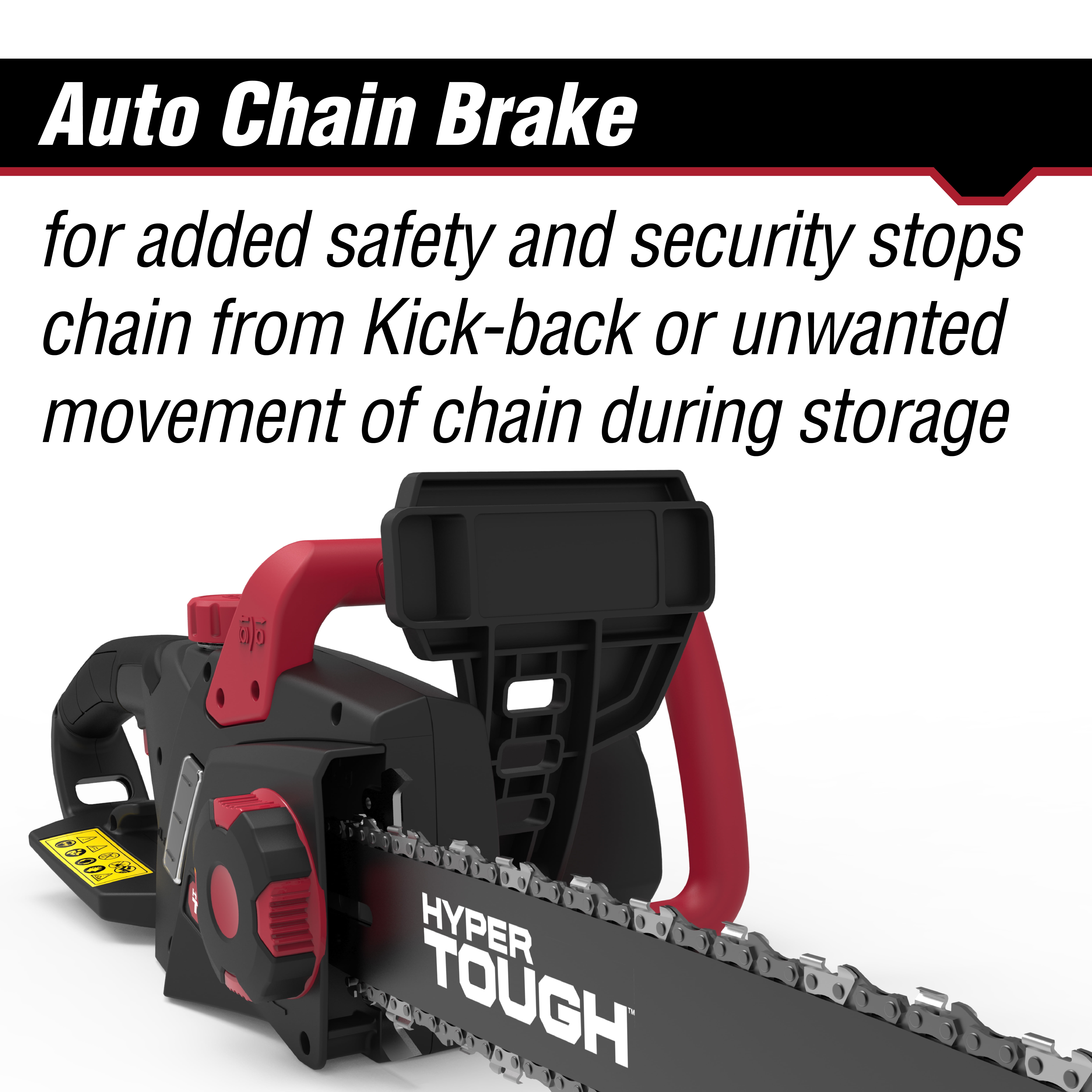 Hyper Tough 16-Inch Electric Chainsaw, 15-Amp Corded Motor, Automatic Oiler, Tool-less Tensioning (16 in) l0mrn