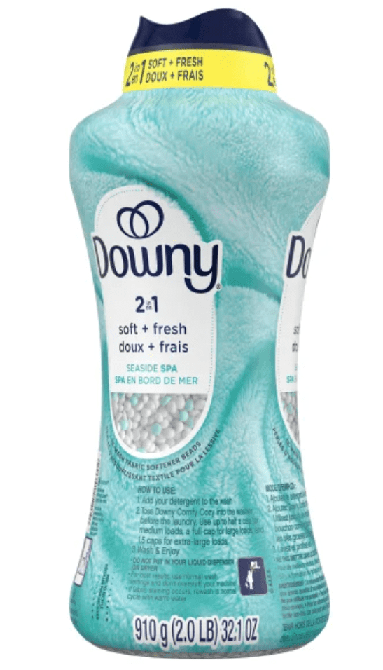 Downy 2-in-1 Fabric Softener and Laundry Conditioner, Seaside Spa (32.1 oz) e7fsh