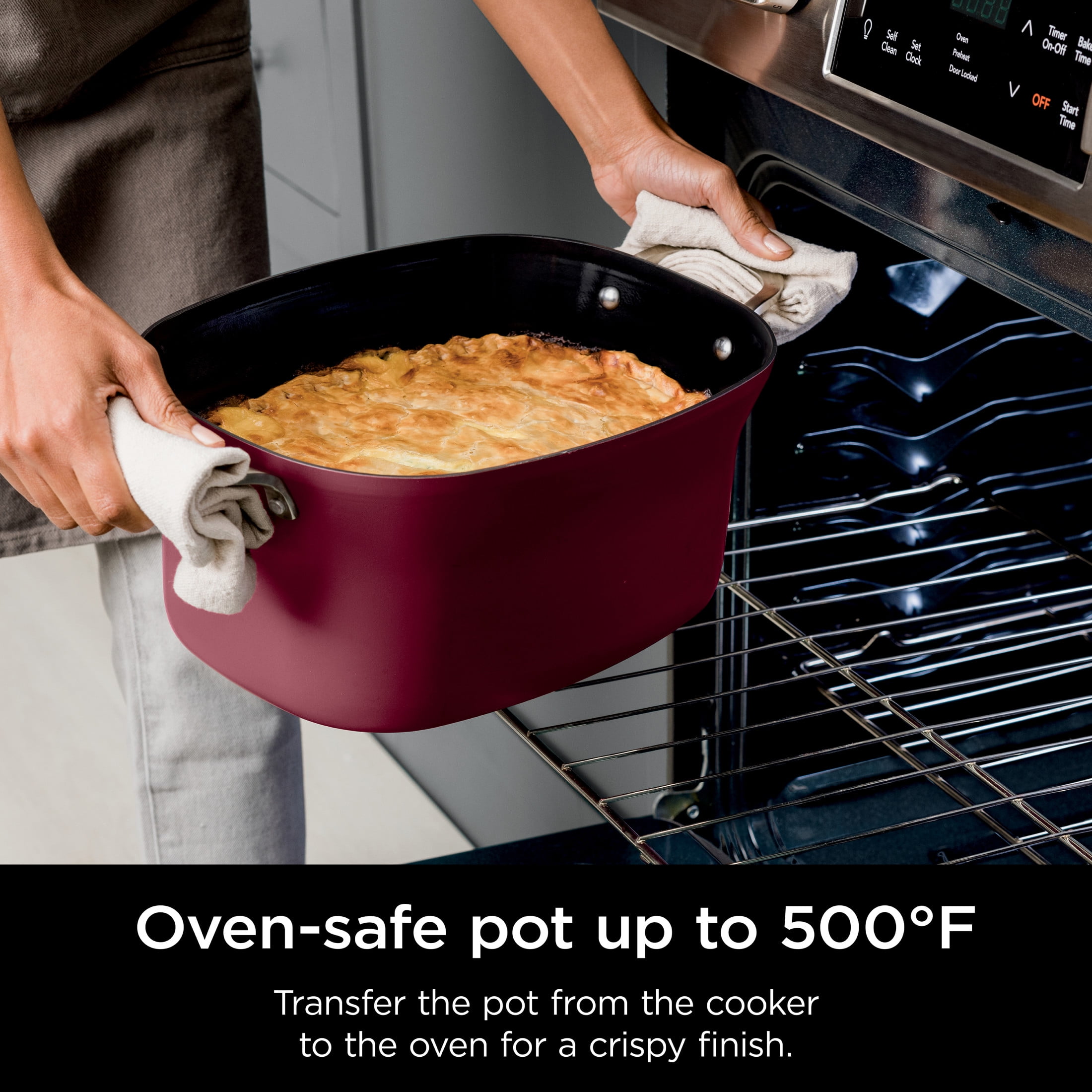 Ninja Foodi Possible 10-in-1 Multi-Cooker with Triple Heat Fusion Technology (Red, 8.5 qt) 0apms