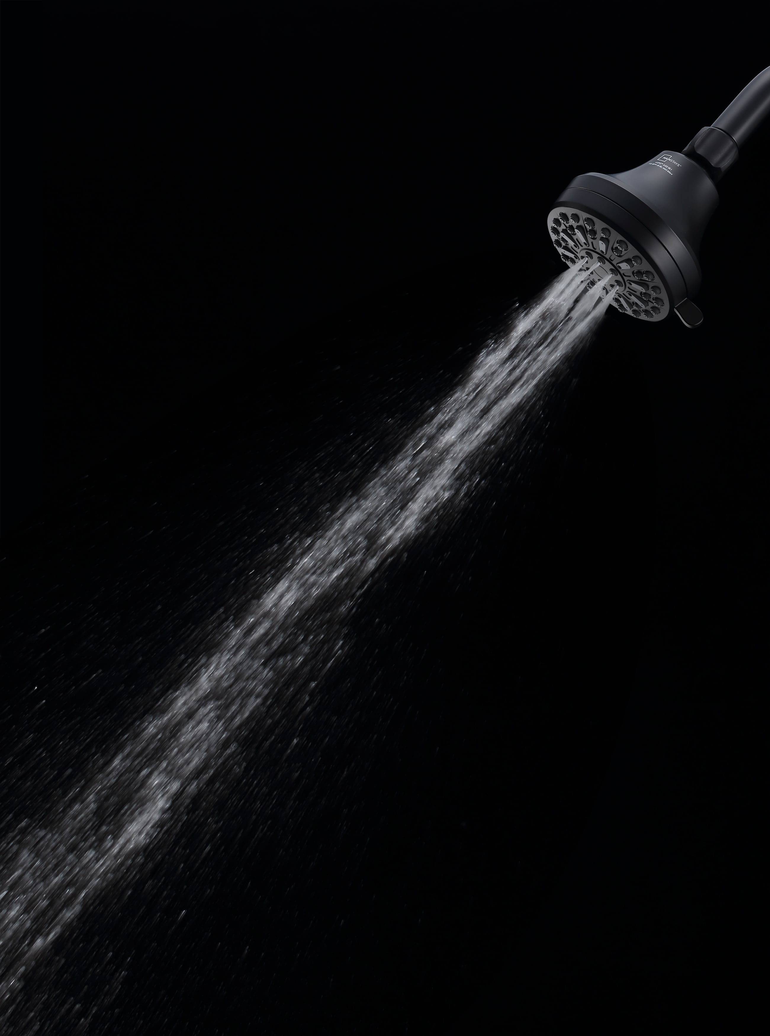 Mainstays 6-Setting Shower Head, High-Pressure Adjustable Spray (Matte Black, 3.5 in Face) 58u1n - Image 13