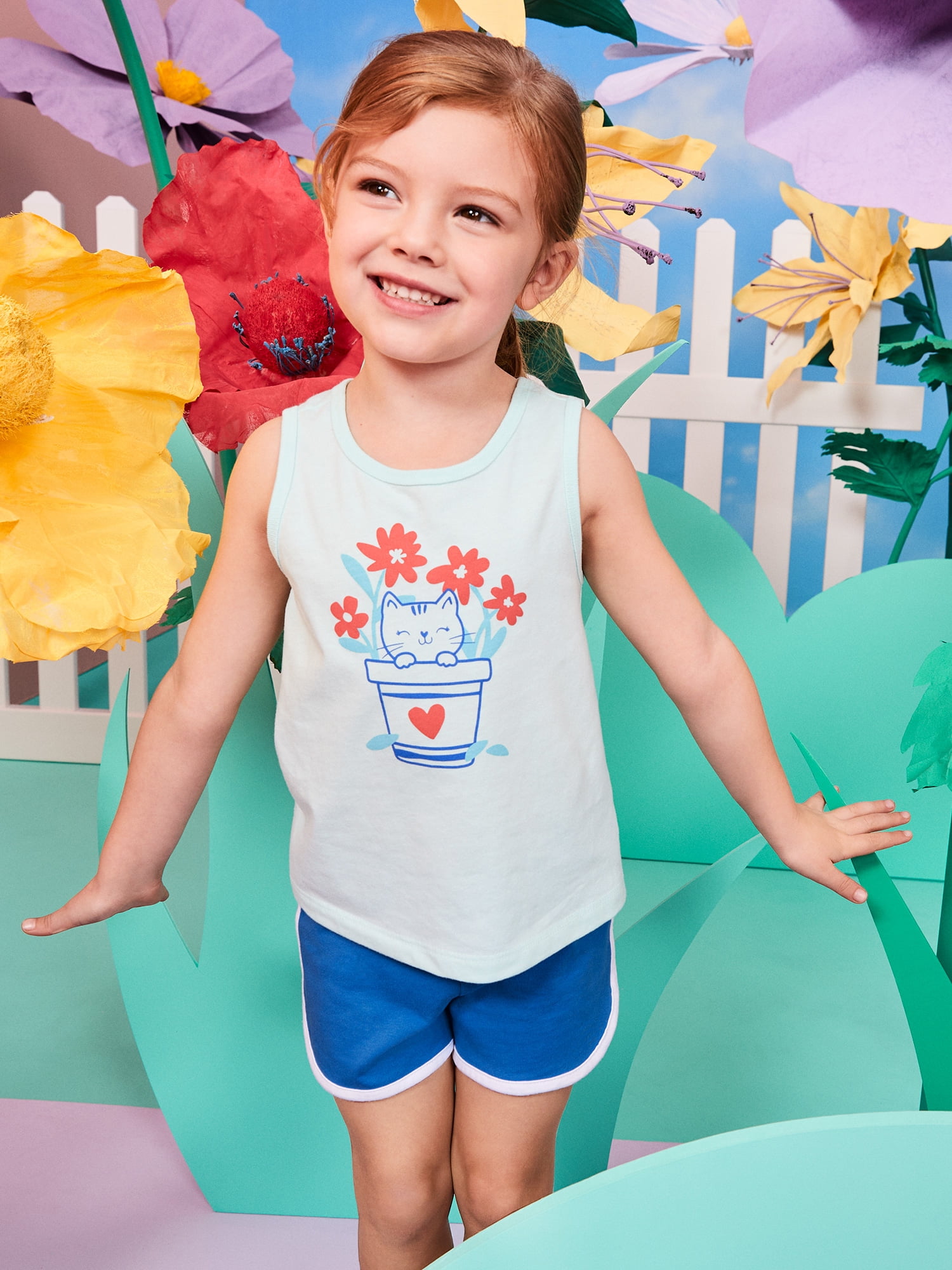 Garanimals Baby & Toddler Girl Cotton Pull-On Dolphin Shorts (Blue, 6T) eb6gc
