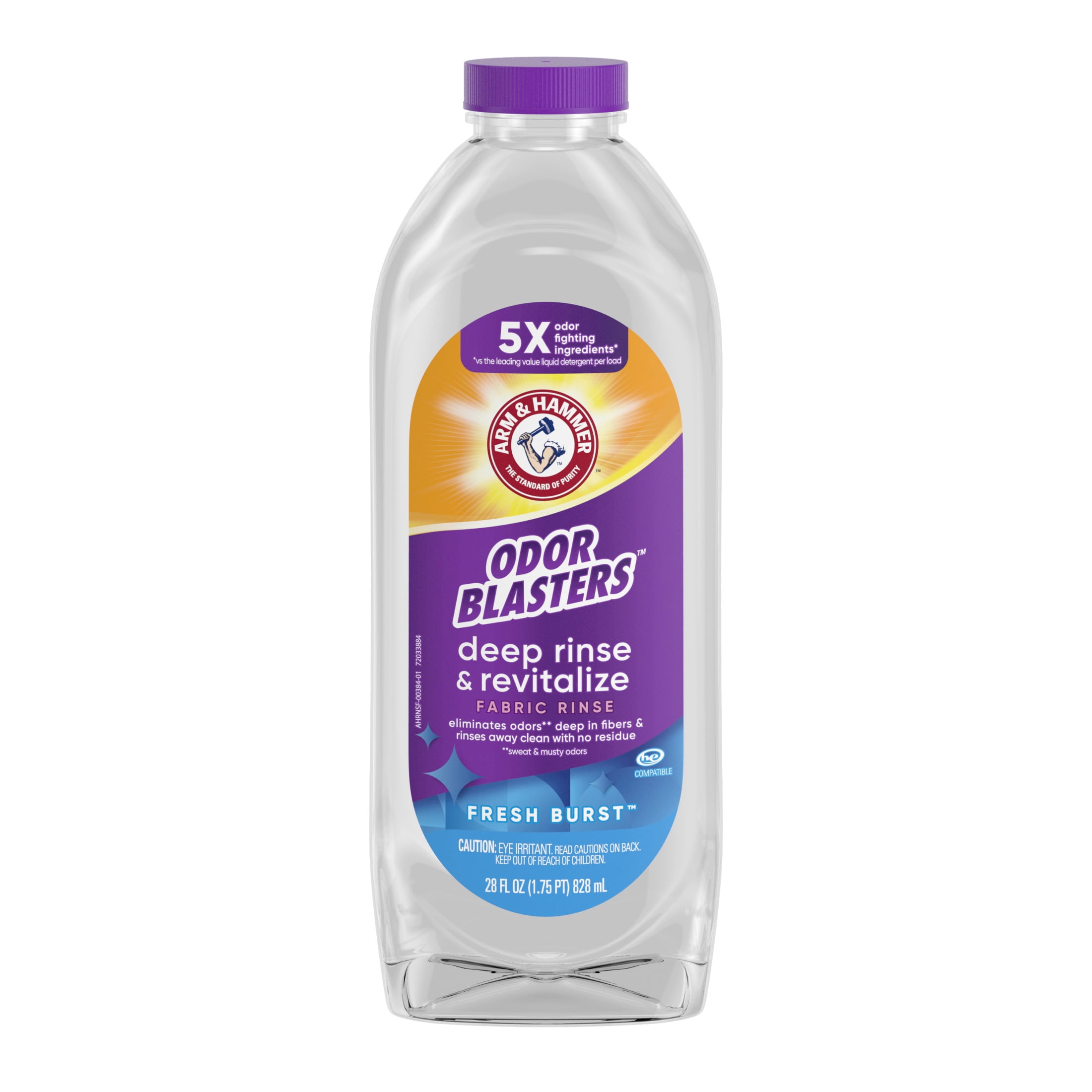ARM & HAMMER Odor Blasters Deep Rinse and Revitalize Fabric Rinse, Fresh Burst (28 fl oz) wpvmj