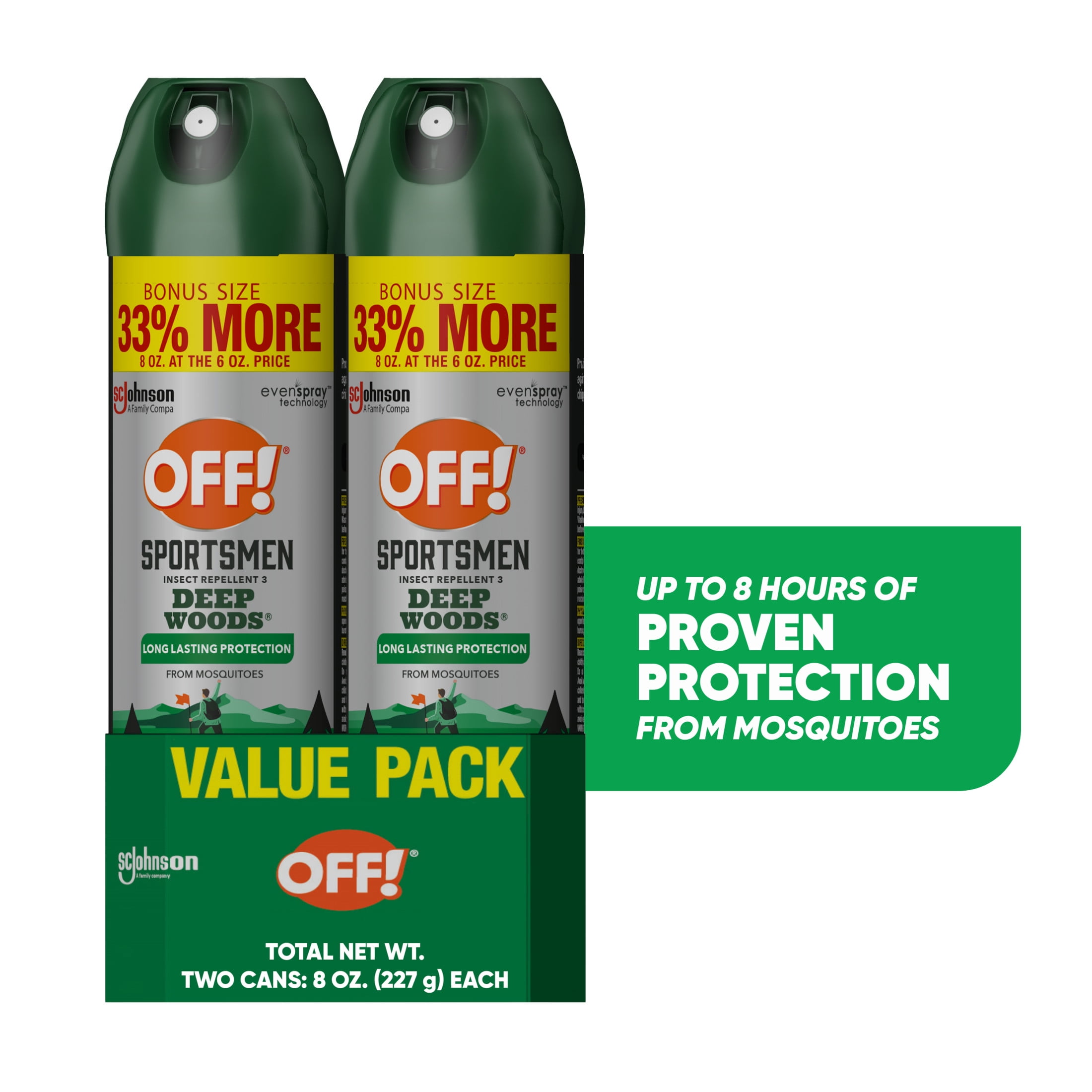 OFF! Deep Woods Sportsmen Insect Repellent, Long-Lasting Mosquito and Tick Protection (2 Pack, 16 oz) 1mg1o
