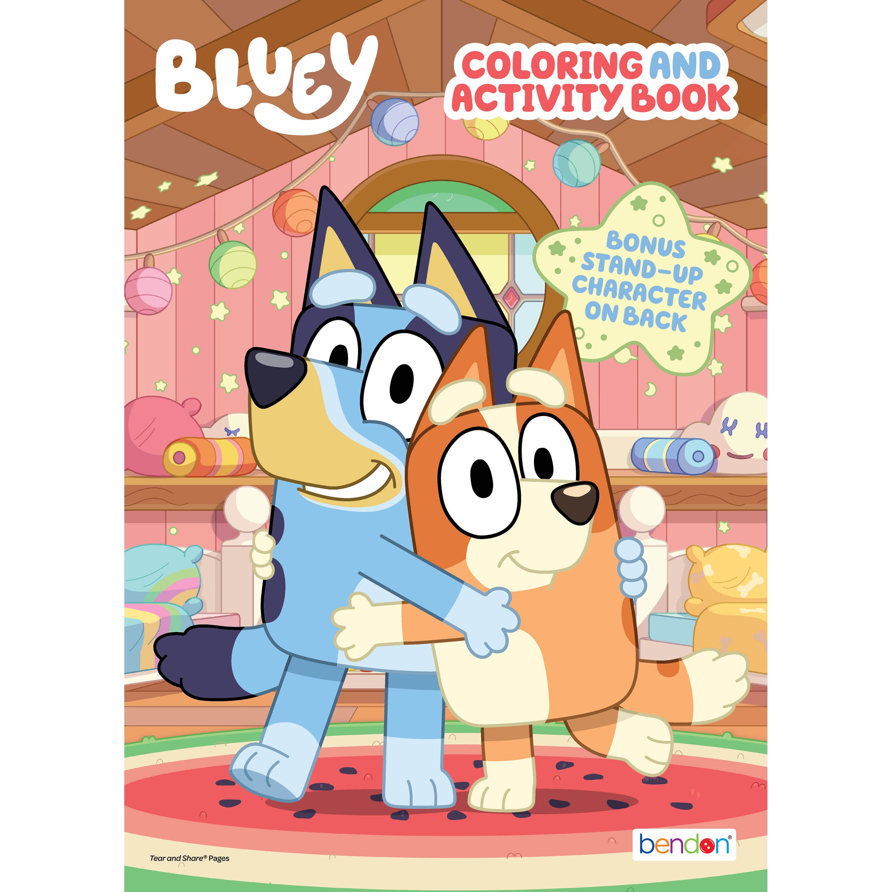 Bluey Jumbo Coloring Book by Bendon, Activity Book for Kids (64 Pages, 10.75 in x 7.75 in) avtgr