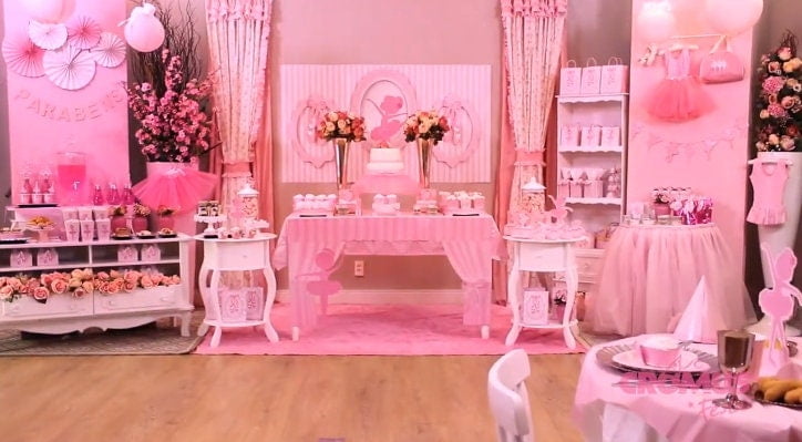 CROMUS 2-Tier Cupcake Stand for Ballet Themed Birthday Party Decorations (Pink, 12 in) t41s6