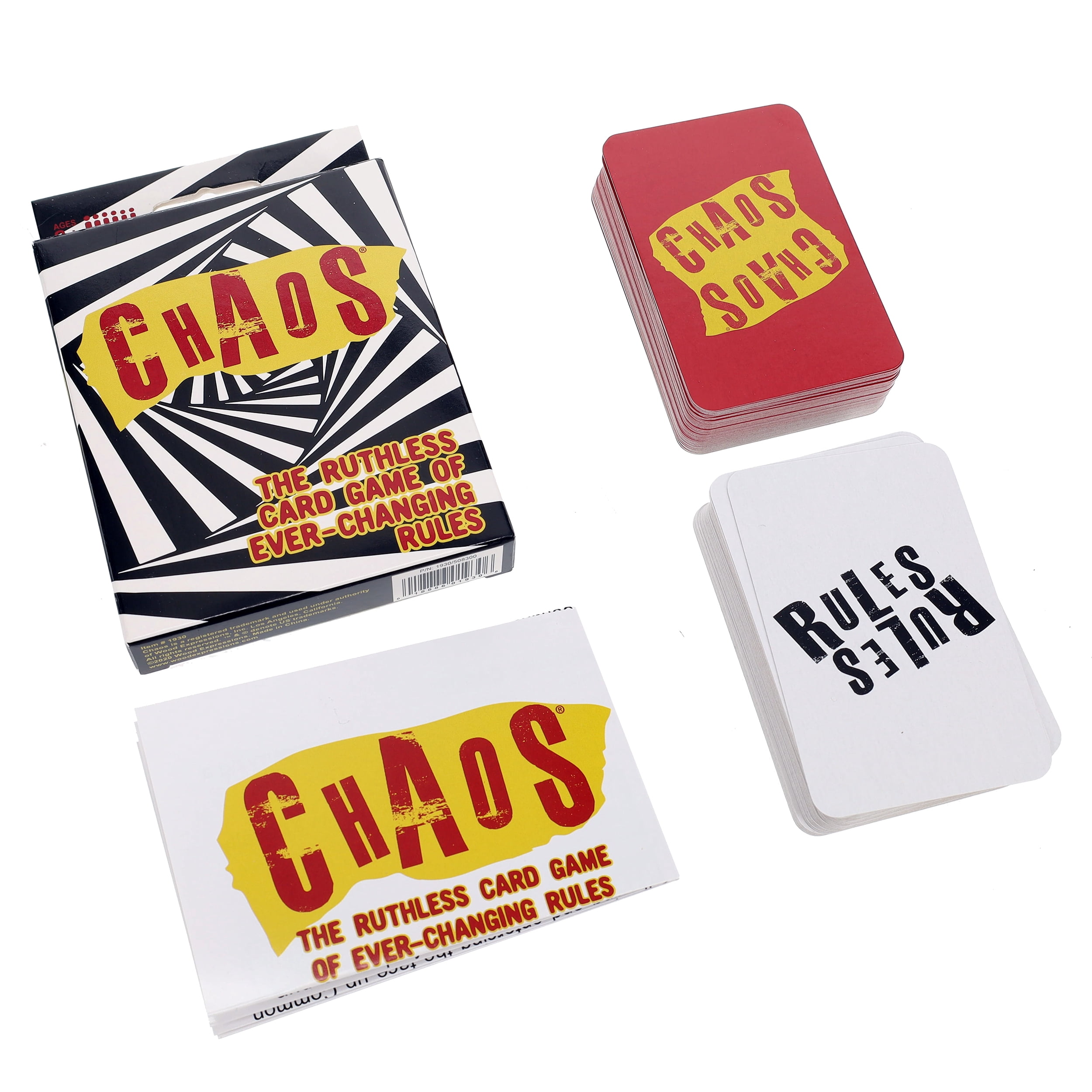 TDC Games Chaos Card Game Strategy Party Game (2-6 Players, 5.5 x 3.5 x 1 in) s2hcb