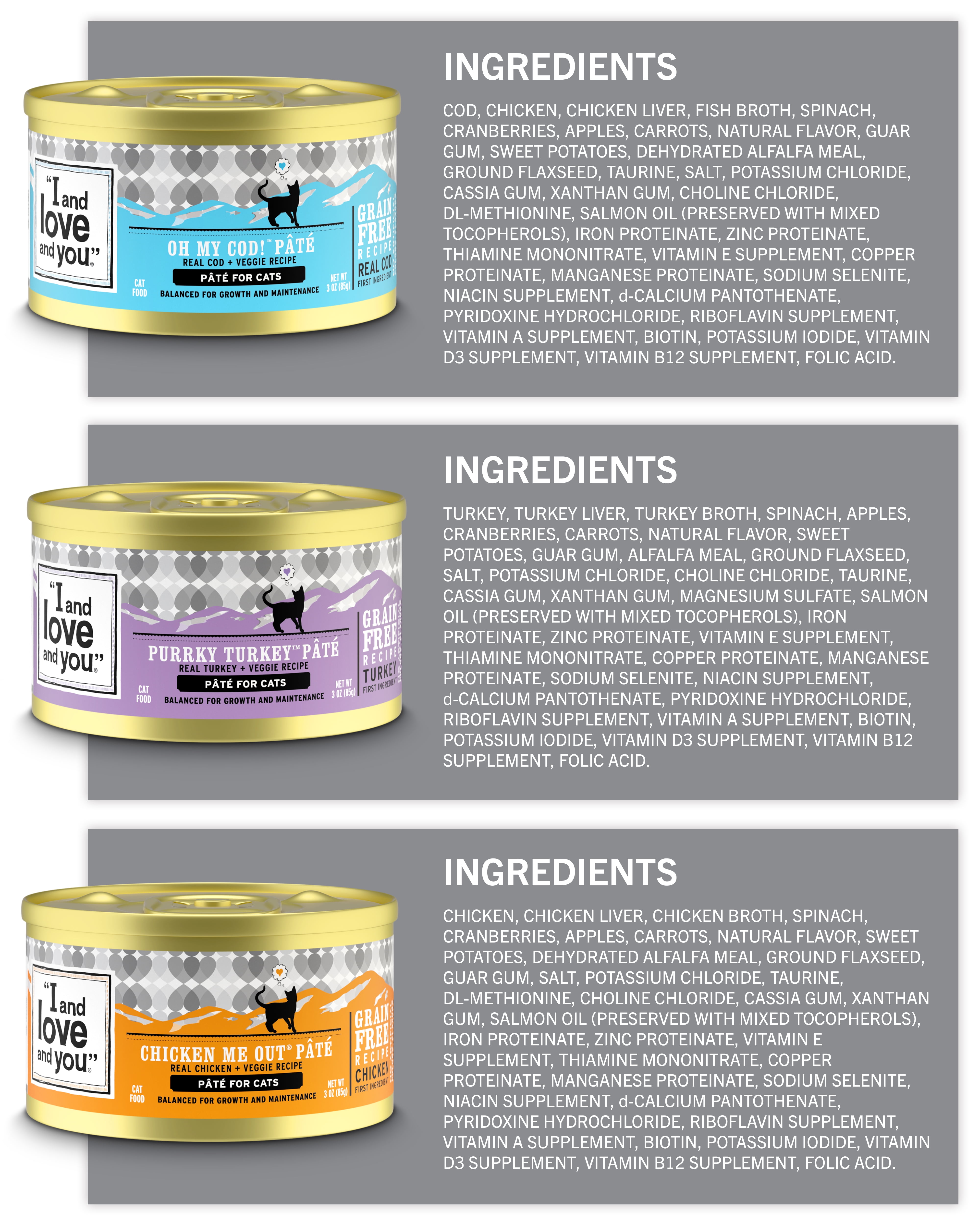 I and Love and You Pate All Day Variety Pack (Grain-Free Wet Cat Food, 24 Pack, 3 oz) 2xgh7