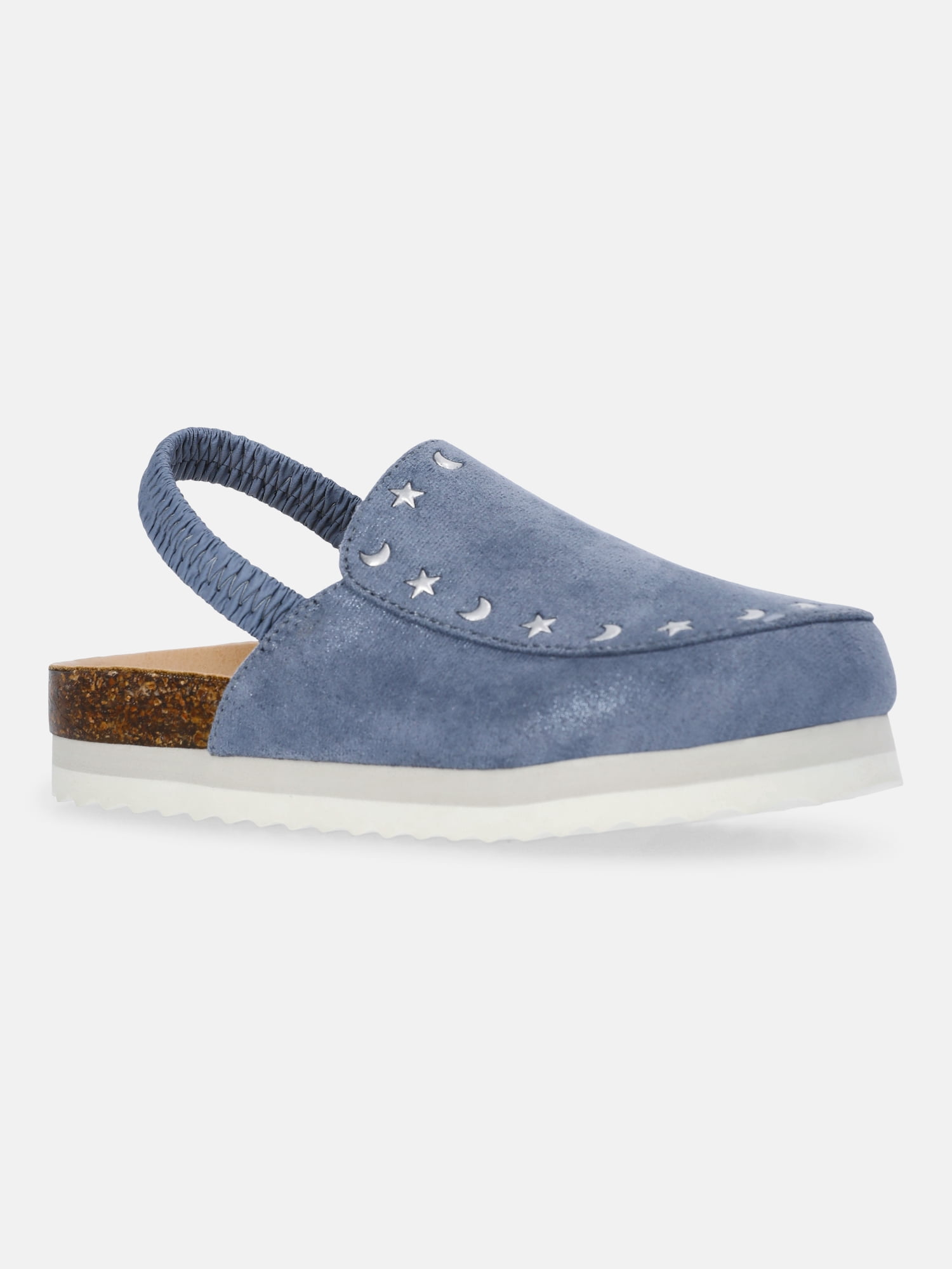 Justice Girls Backstrap Platform Mules (Blue, Size 4) ykfzj