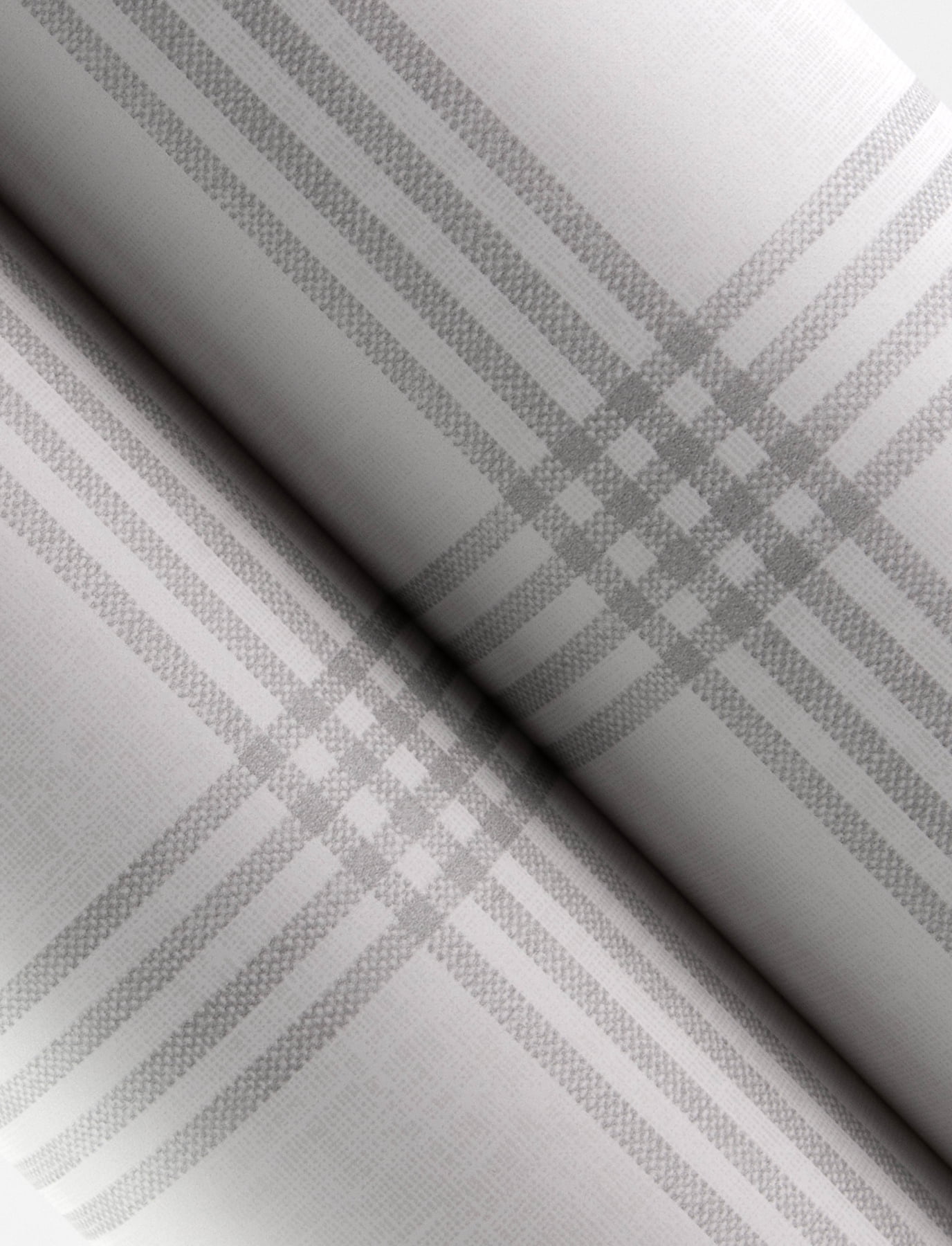Chesapeake Twain Plaid Wallpaper (Light Grey, 20.5 in x 33 ft) 5u5af