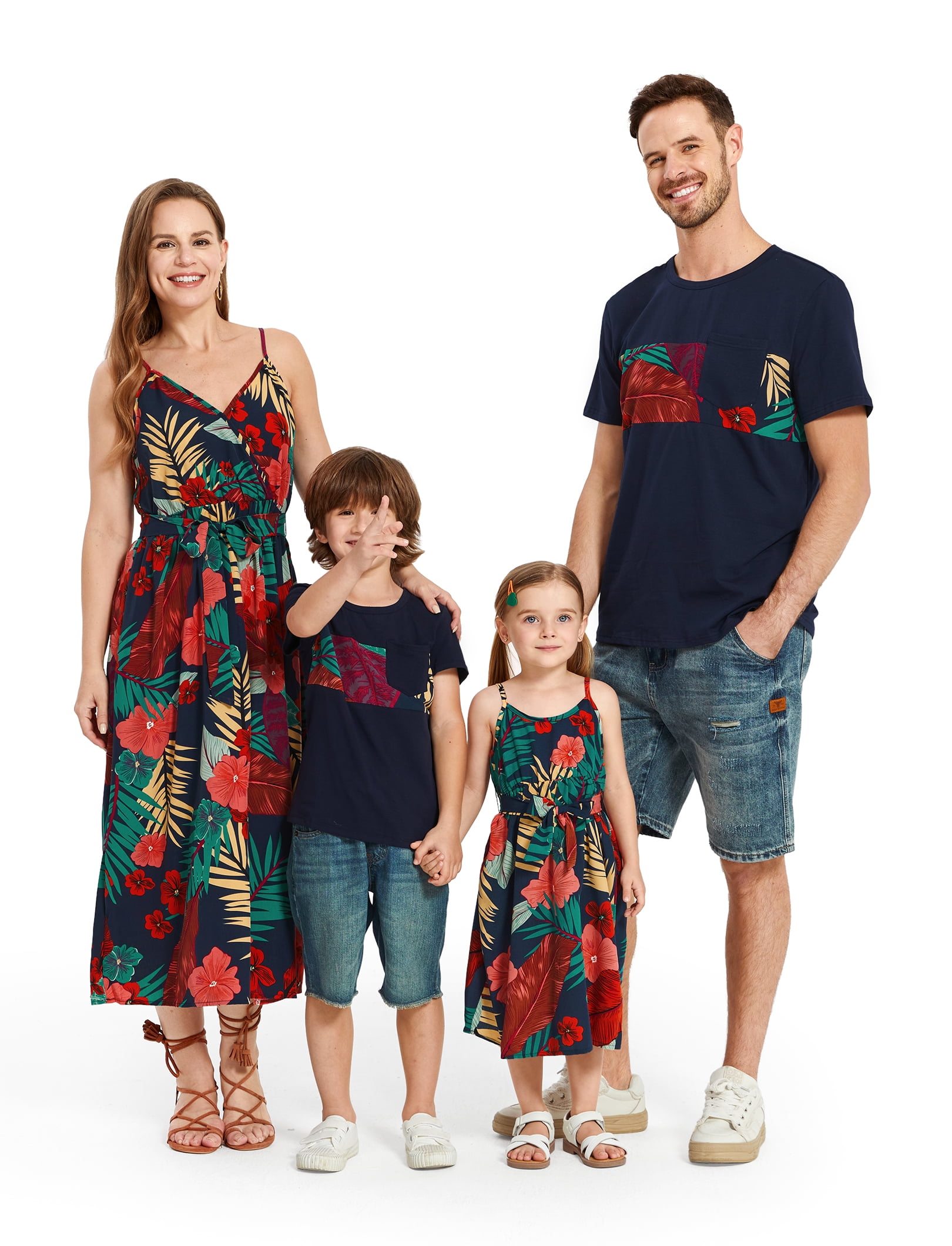 PatPat Women Sleeveless Hawaiian Beach Dress Floral Print Casual Sundress (Blue, M) i2gid