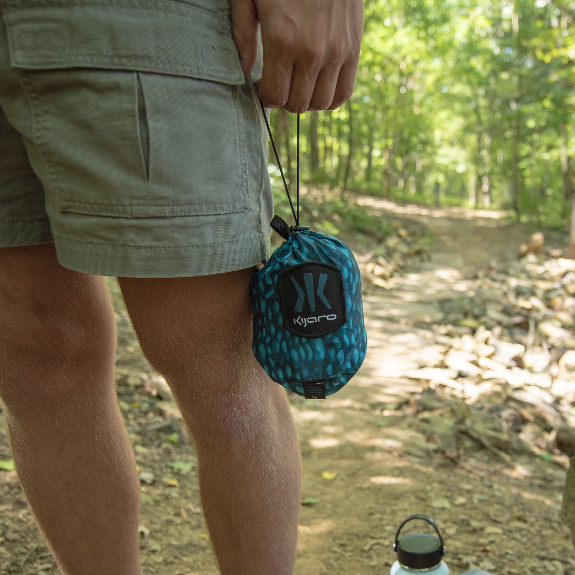 Kijaro Ultralight Portable Camping Hammock, Breathable Quick-Dry Nylon, Destination Print (Cayman Blue Iguana, 108 in. L x 57 in. W) 1s89z