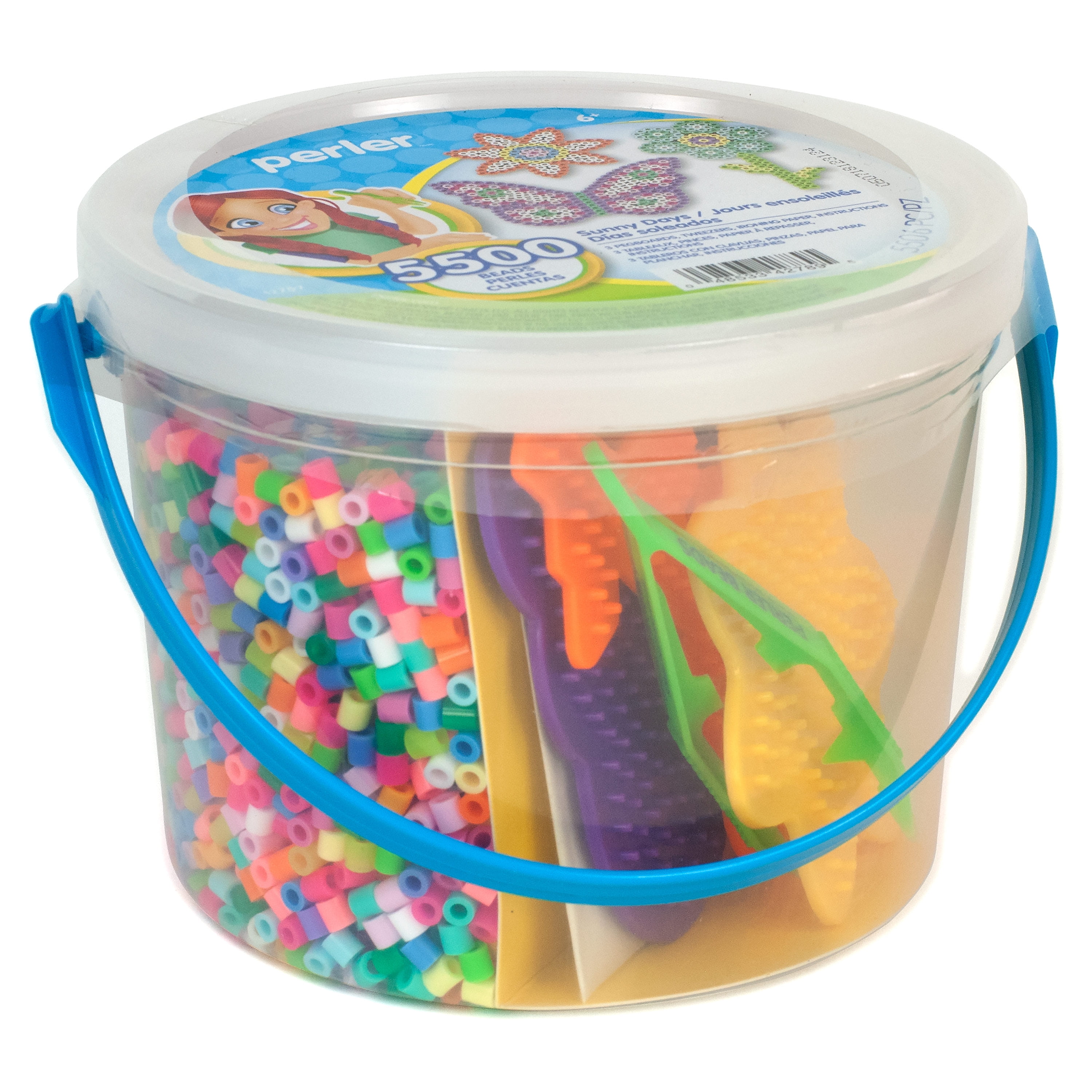 Perler Fuse Bead Kit, Sunny Days Activity Bucket, Creative Arts and Crafts Set (5506 pcs) ynn33