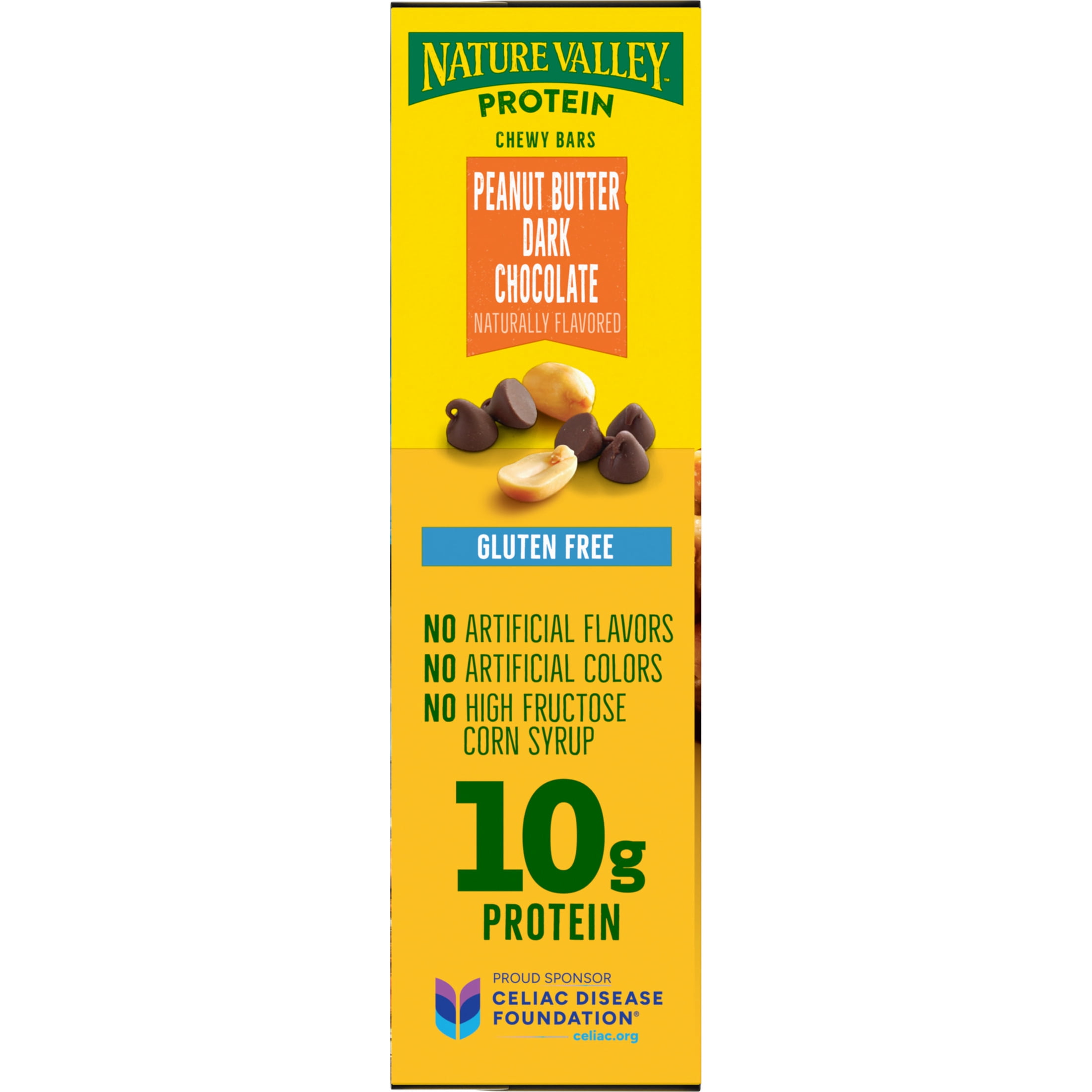 Nature Valley Protein Chewy Snack Bars, Peanut Butter Dark Chocolate (5 Bars, 7.1 oz) yl0fi