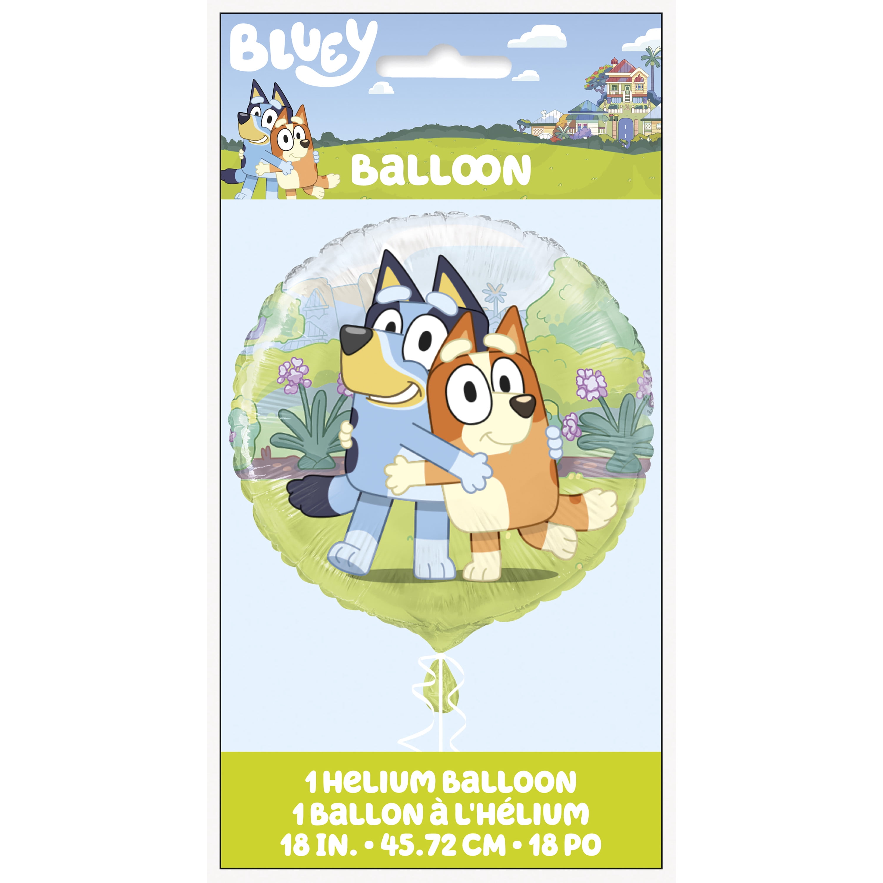 Bluey Round Foil Balloon Party Decoration (Blue, 18 in) c91np