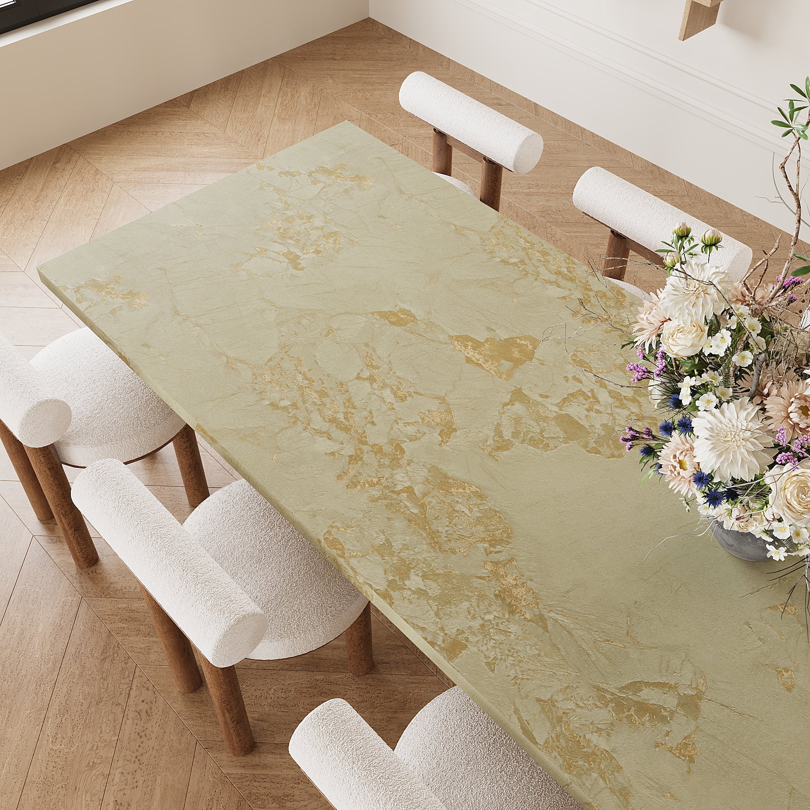VEELIKE Gold Marble Contact Paper, Waterproof Peel and Stick Vinyl Wallpaper for Kitchen Countertops and Cabinets (Gold, 15.7 in x 118 in) fnx24