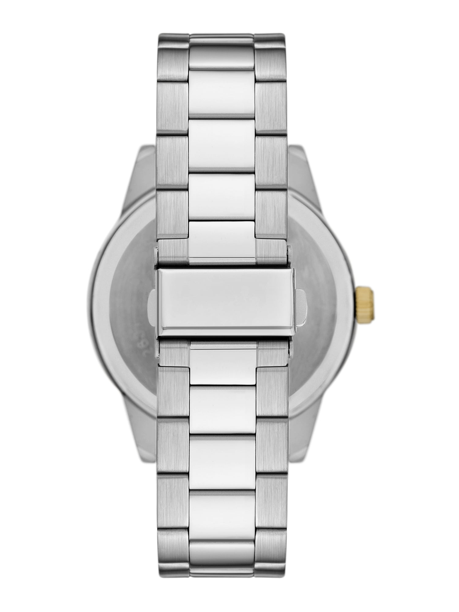 Folio Men's Two-Tone Stainless Steel Watch and Pendant Necklace Gift Set (Silver/Gold, 44mm) uh5fh