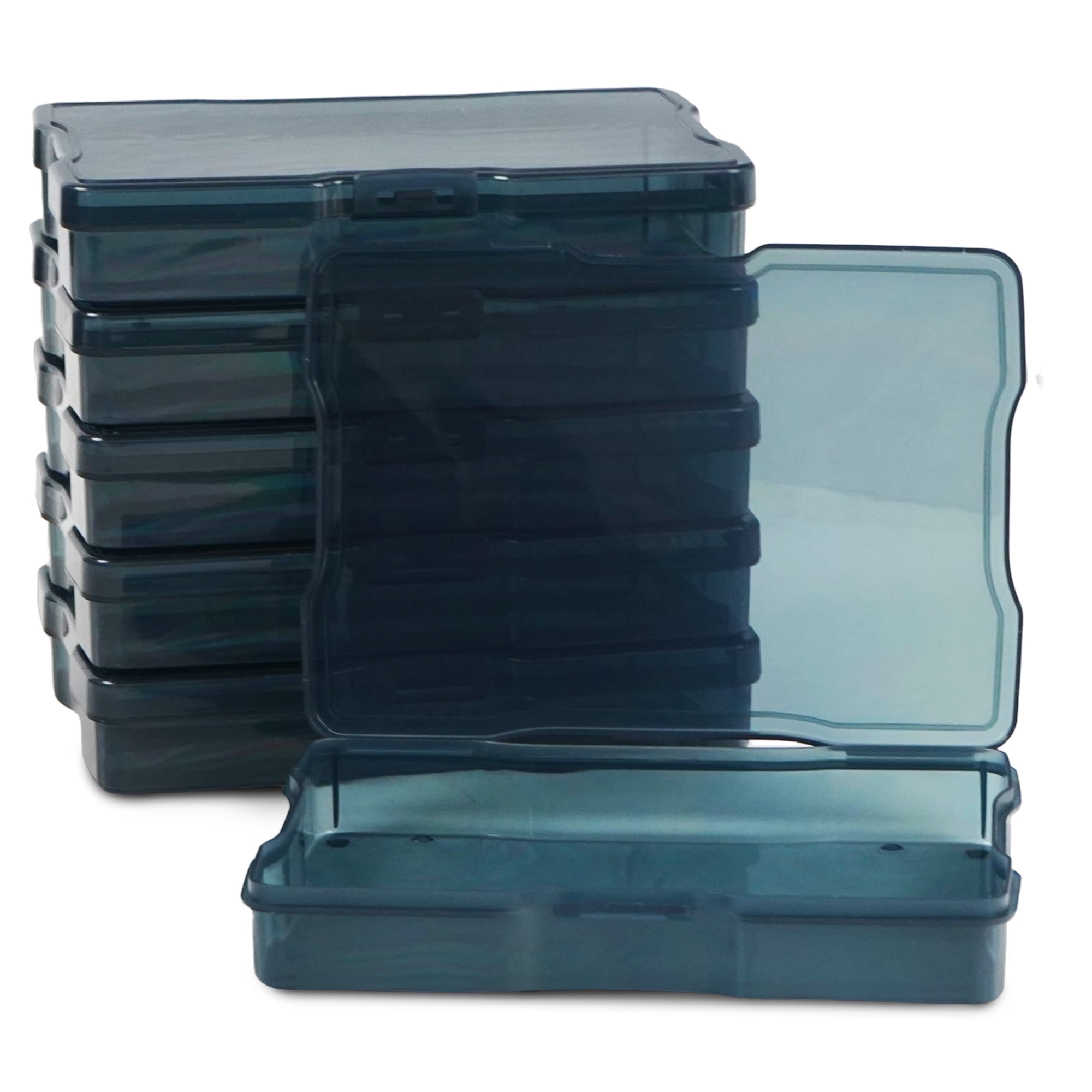 Artist Concepts Stackable Craft Storage Containers, Durable Art Supply Organizer (Black, 6-Pack) g4d2n