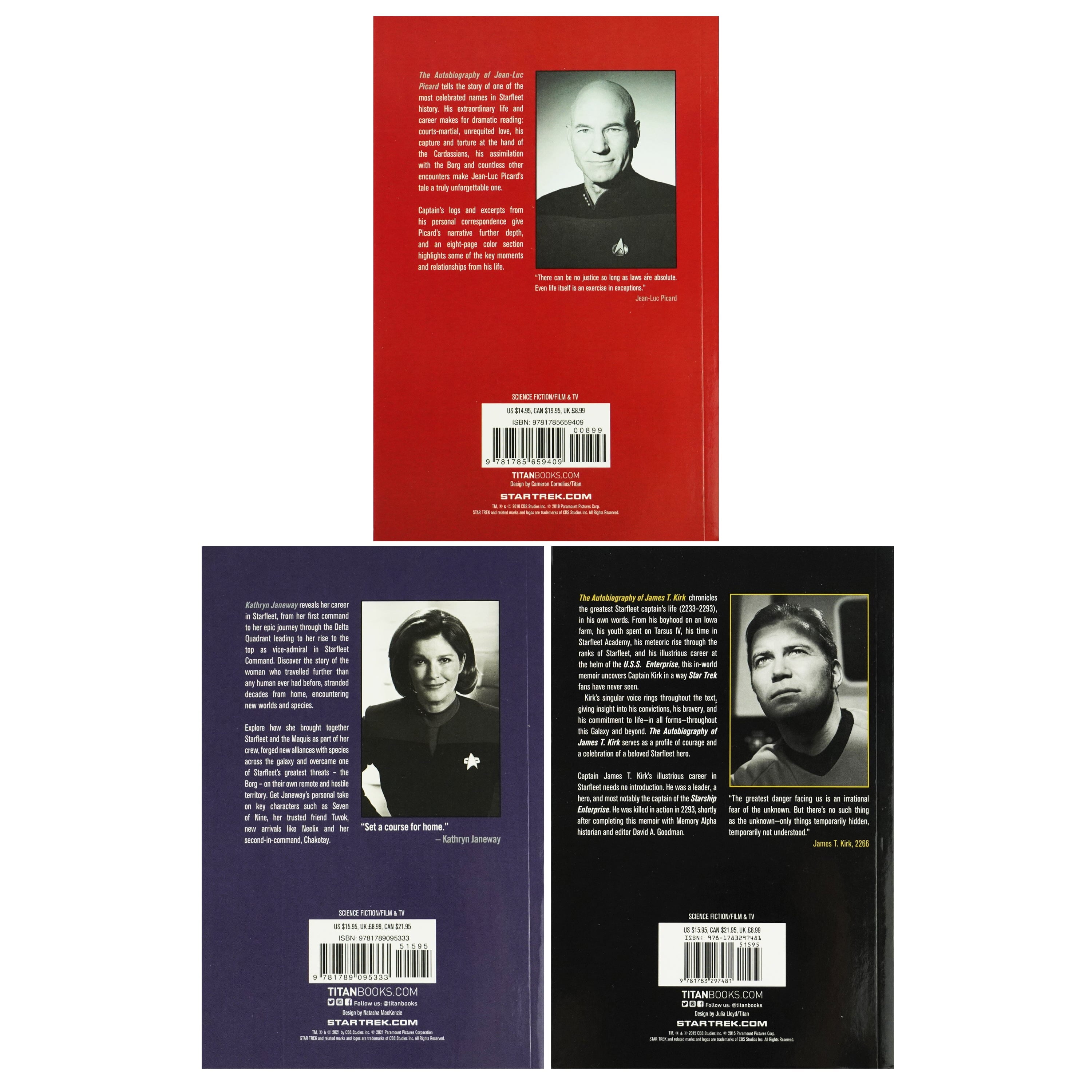 Una McCormack Star Trek Captains The Autobiographies Boxed Set (Paperback, 816 Pages) 74en8