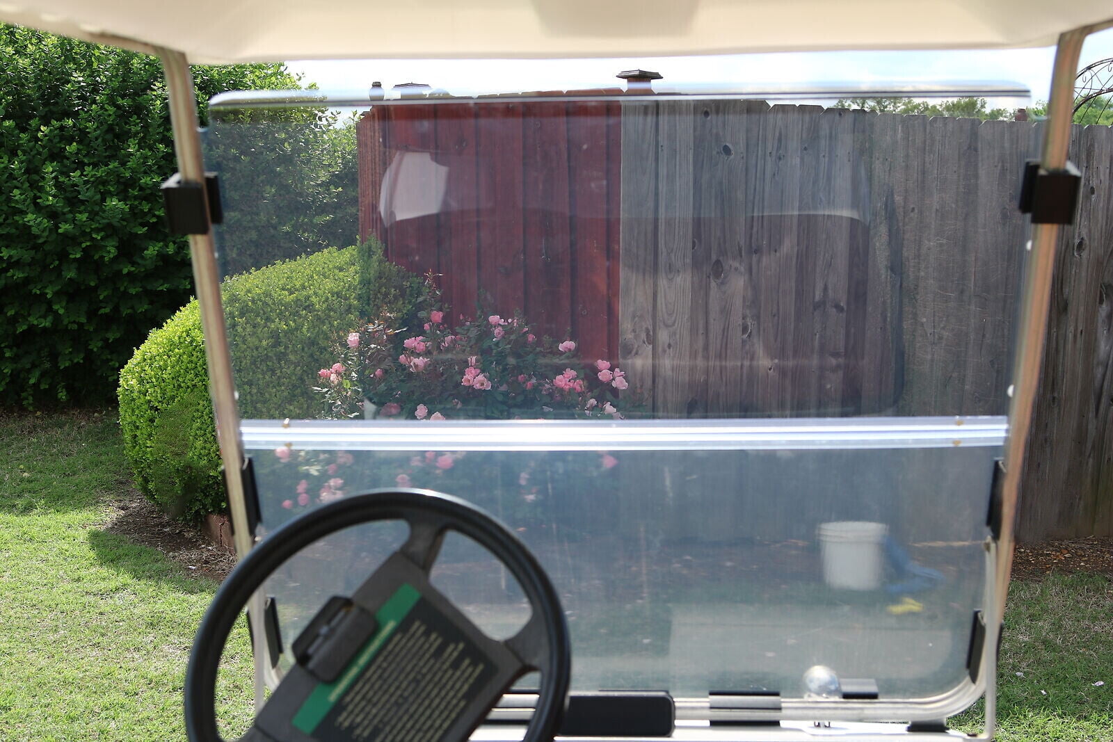 Kojem Folding Golf Cart Windshield for Club Car DS 1982-2000.5 (Tinted, 39.25 in x 36.75 in) s9mnk