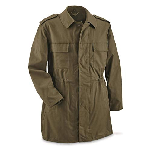 GENUINE MILITARY SURPLUS Czech M85 Parka Cotton Blend Jacket (Olive Drab, Large) 8gtrn
