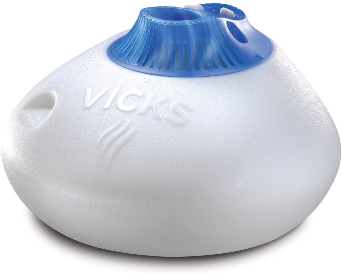 Vicks Warm Steam Vaporizer with Night-Light (Silver, 1.5 Gallon) g61gy