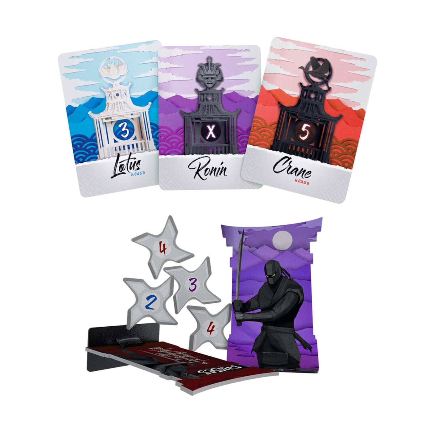 Brotherwise Games Night of the Ninja Social Deduction Strategy Card Game (1 Pack) asl14
