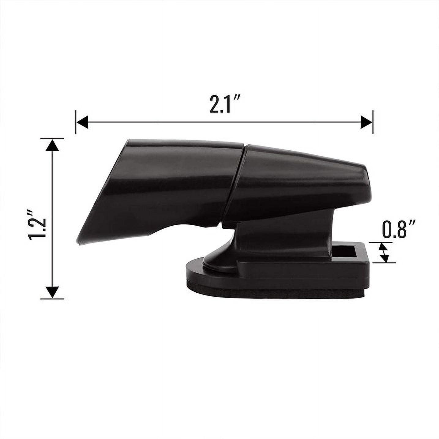 USTOP Deer Warning Whistles for Cars and Motorcycles, Ultrasonic Animal Alert Safety Device (Black, 10 Pack) plrlu