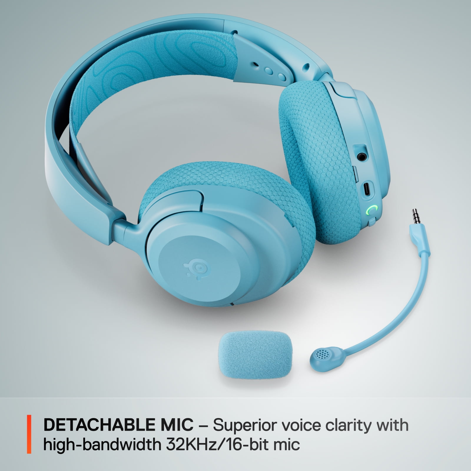 SteelSeries Arctis Nova 3X Wireless Gaming Headset (Aqua, Multi-Platform) njp95